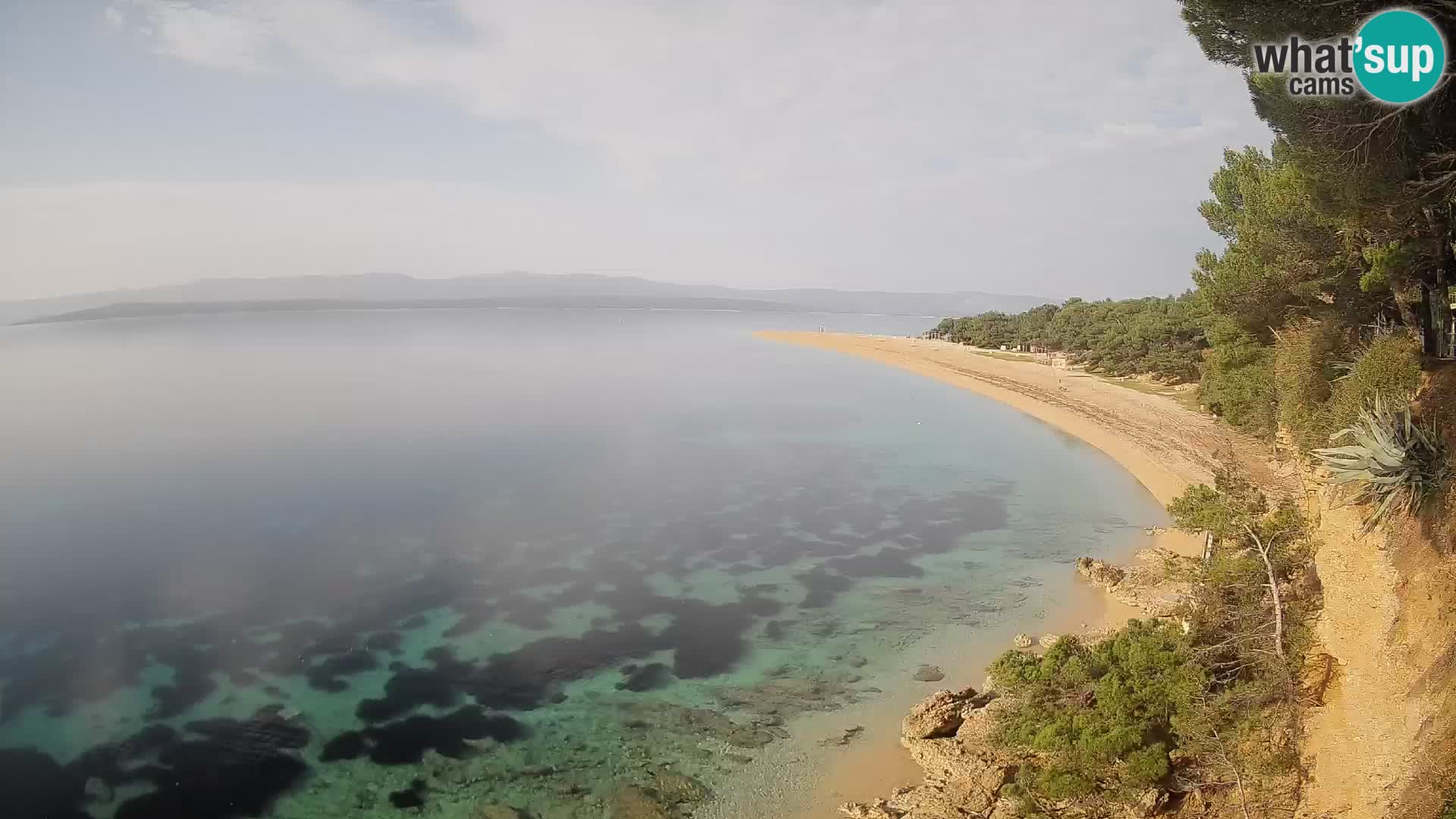 Webcam Zlatni Rat Bol – Liveblick vom berühmten Strand auf Brač