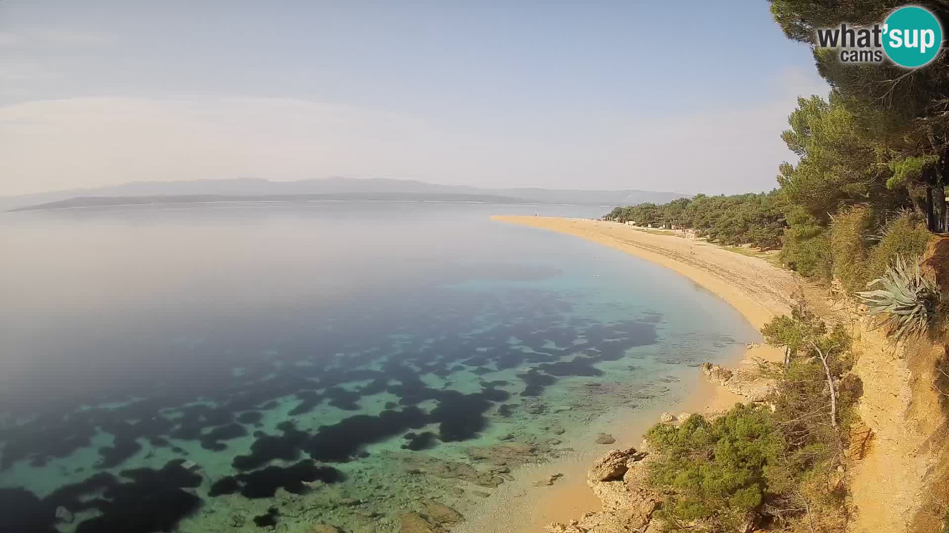 Spletna kamera Bol Zlatni Rat – Pogled v živo z otoka Brač
