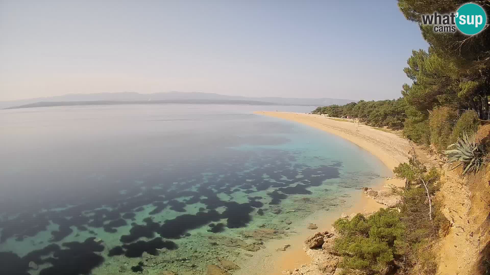 Webcam Bol Zlatni Rat – Vista en vivo desde la isla de Brač