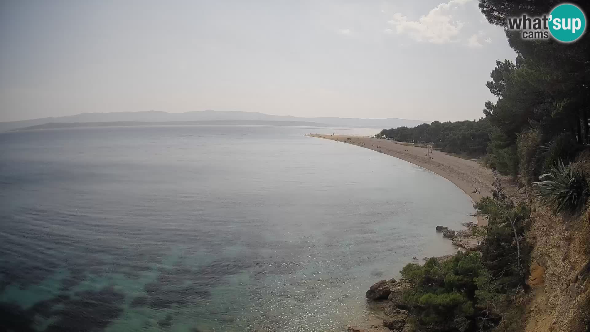 Spletna kamera Bol Zlatni Rat – Pogled v živo z otoka Brač