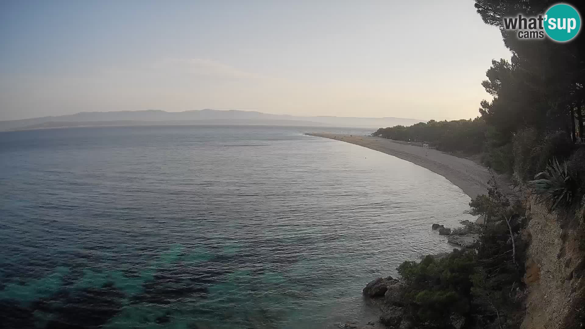 Webcam Zlatni Rat Bol – Liveblick vom berühmten Strand auf Brač