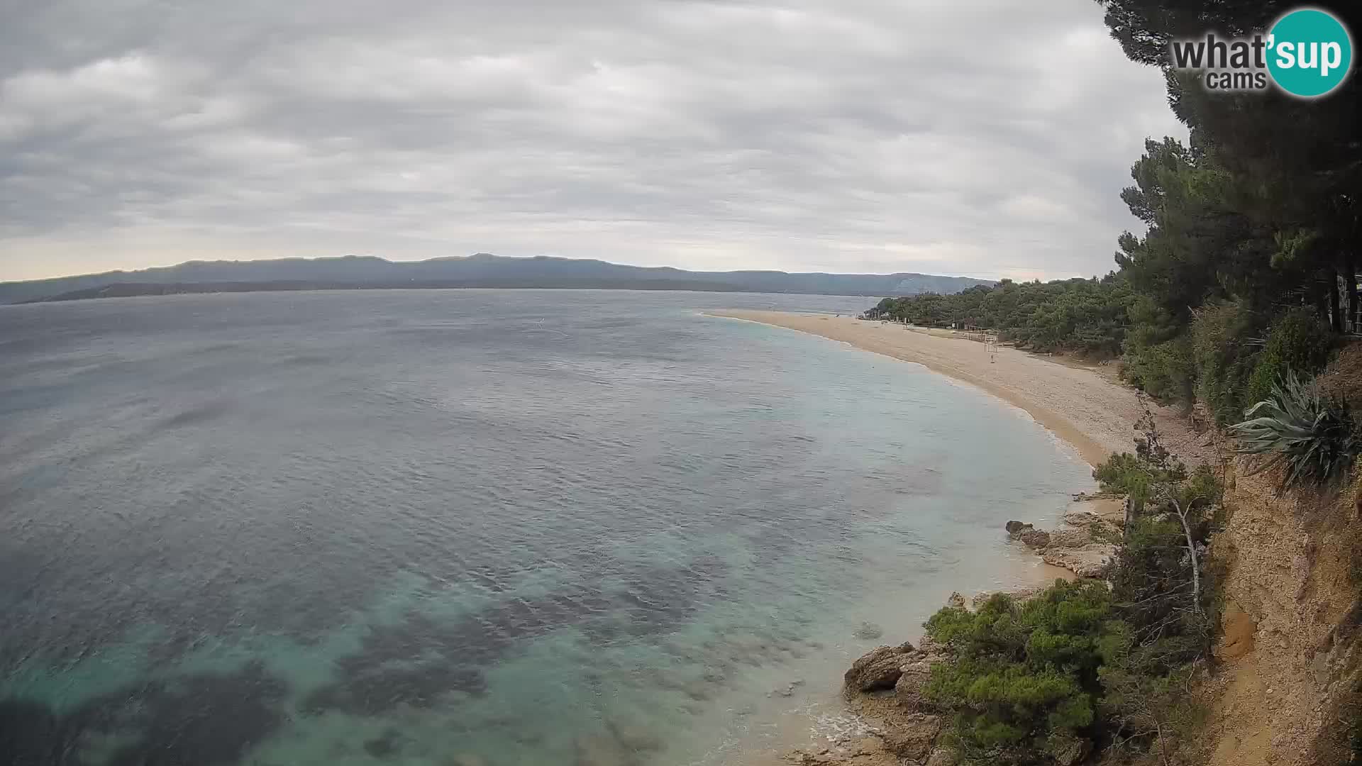 Webcam Bol Zlatni Rat – Vista en vivo desde la isla de Brač