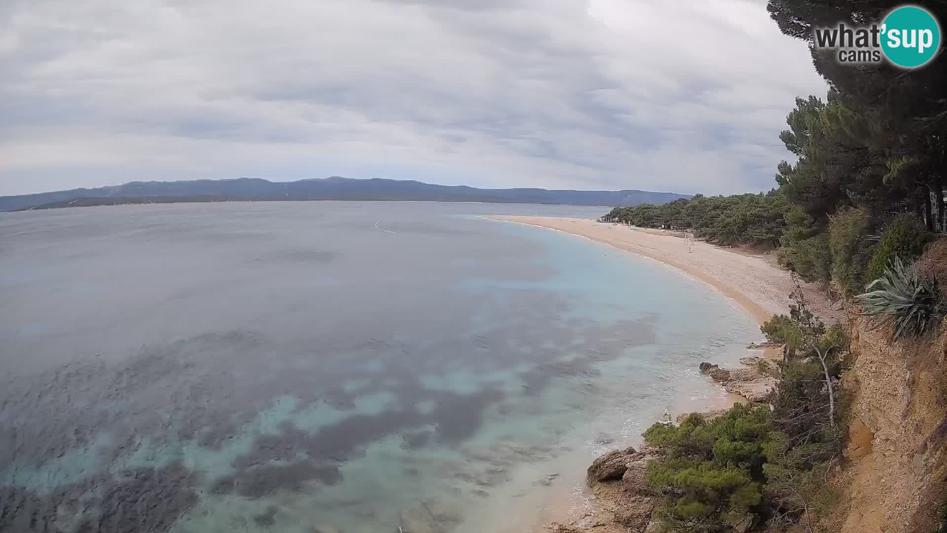 Webcam Bol Zlatni Rat – Vista en vivo desde la isla de Brač