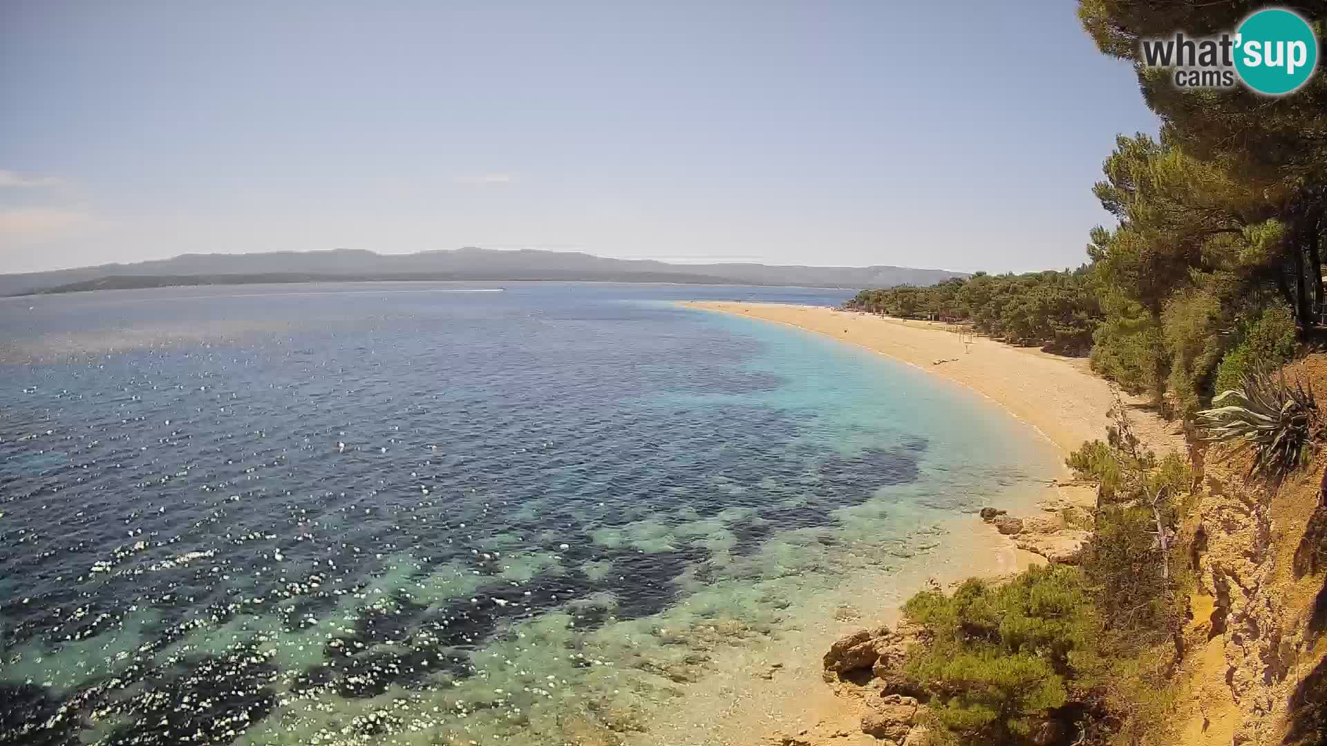 Webcam Bol Zlatni Rat – Vista en vivo desde la isla de Brač