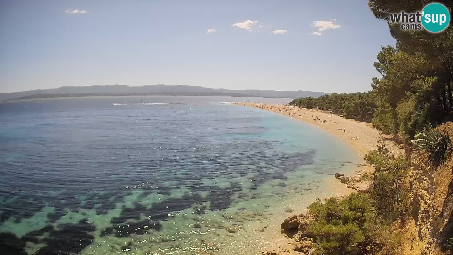 Webcam Zlatni Rat Bol – Liveblick vom berühmten Strand auf Brač