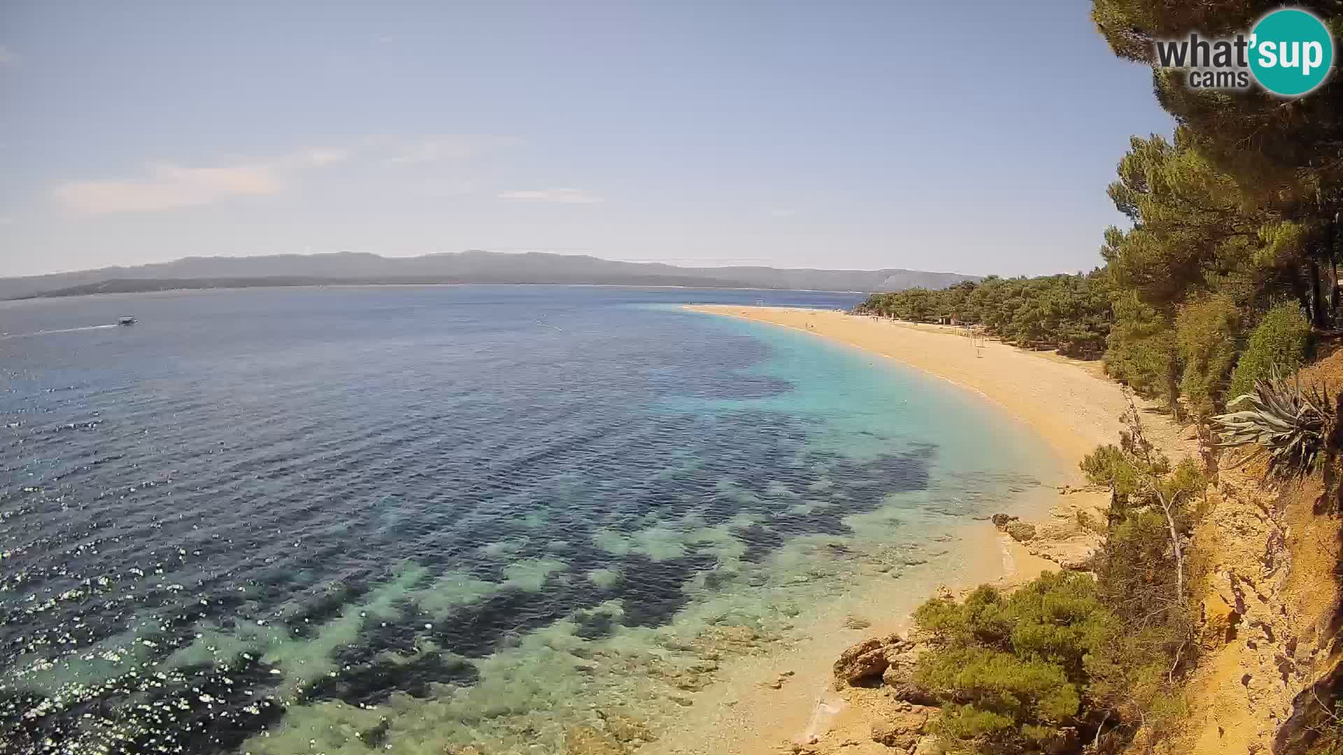 Web kamera Bol Zlatni Rat – Pogled uživo s otoka Brača