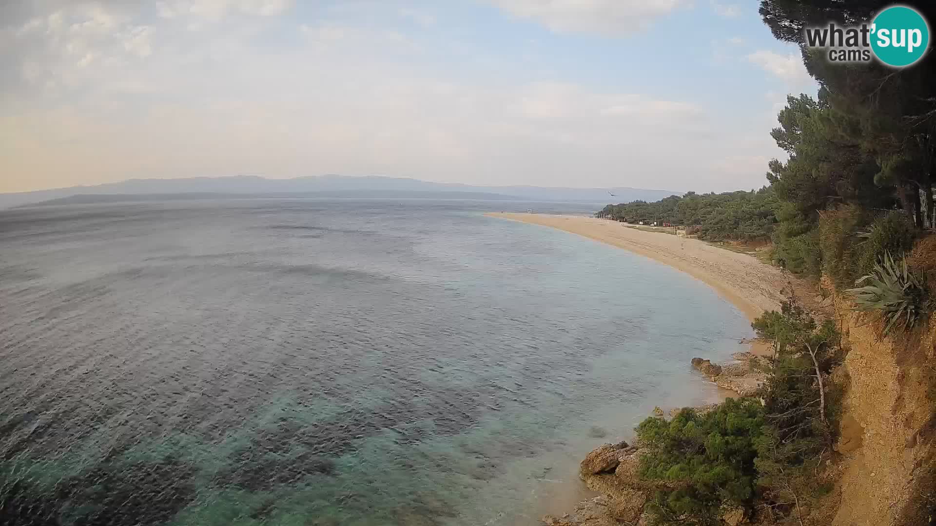 Webcam Zlatni Rat Bol – Liveblick vom berühmten Strand auf Brač