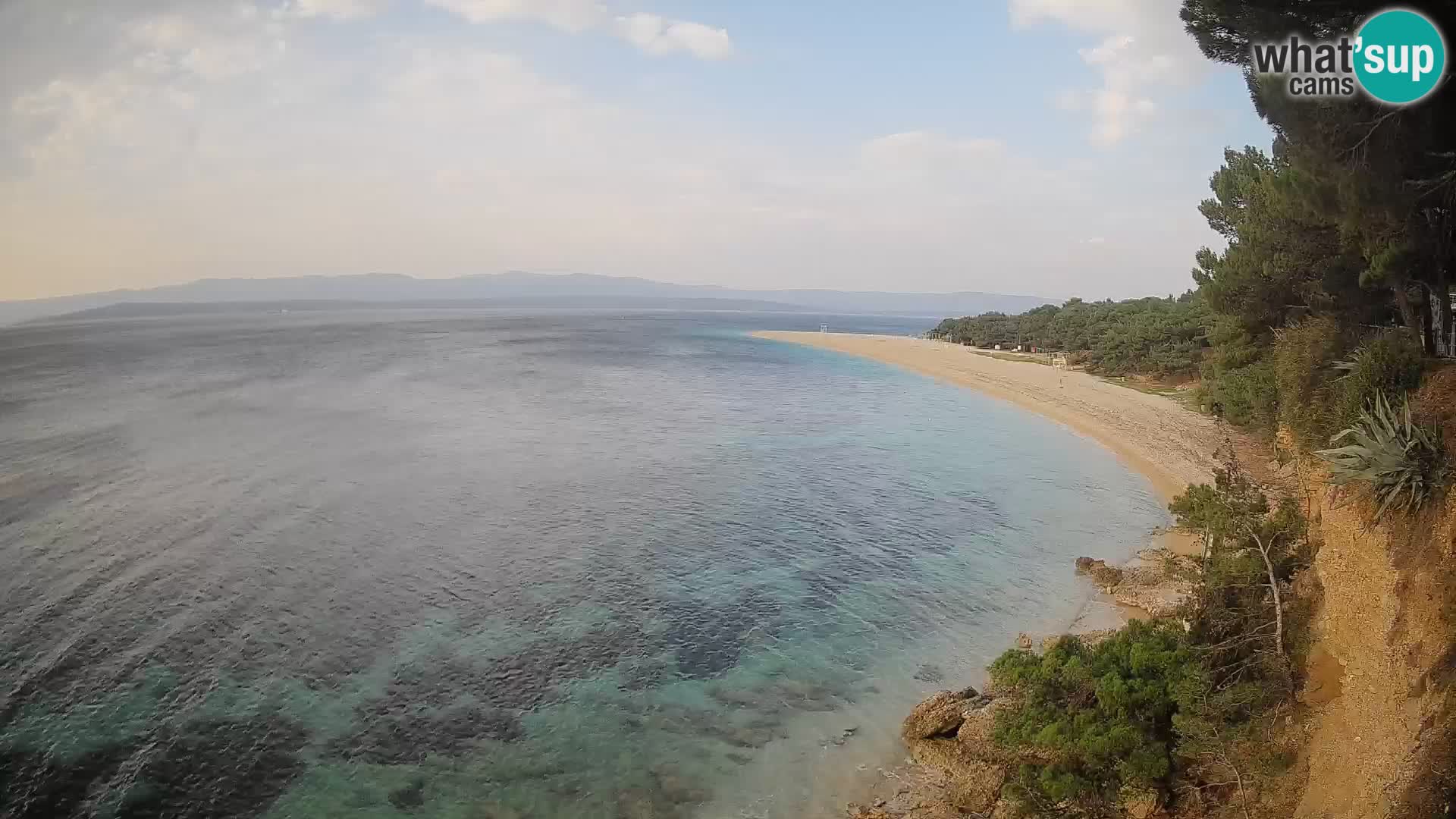 Webcam Bol Zlatni Rat – Vista en vivo desde la isla de Brač