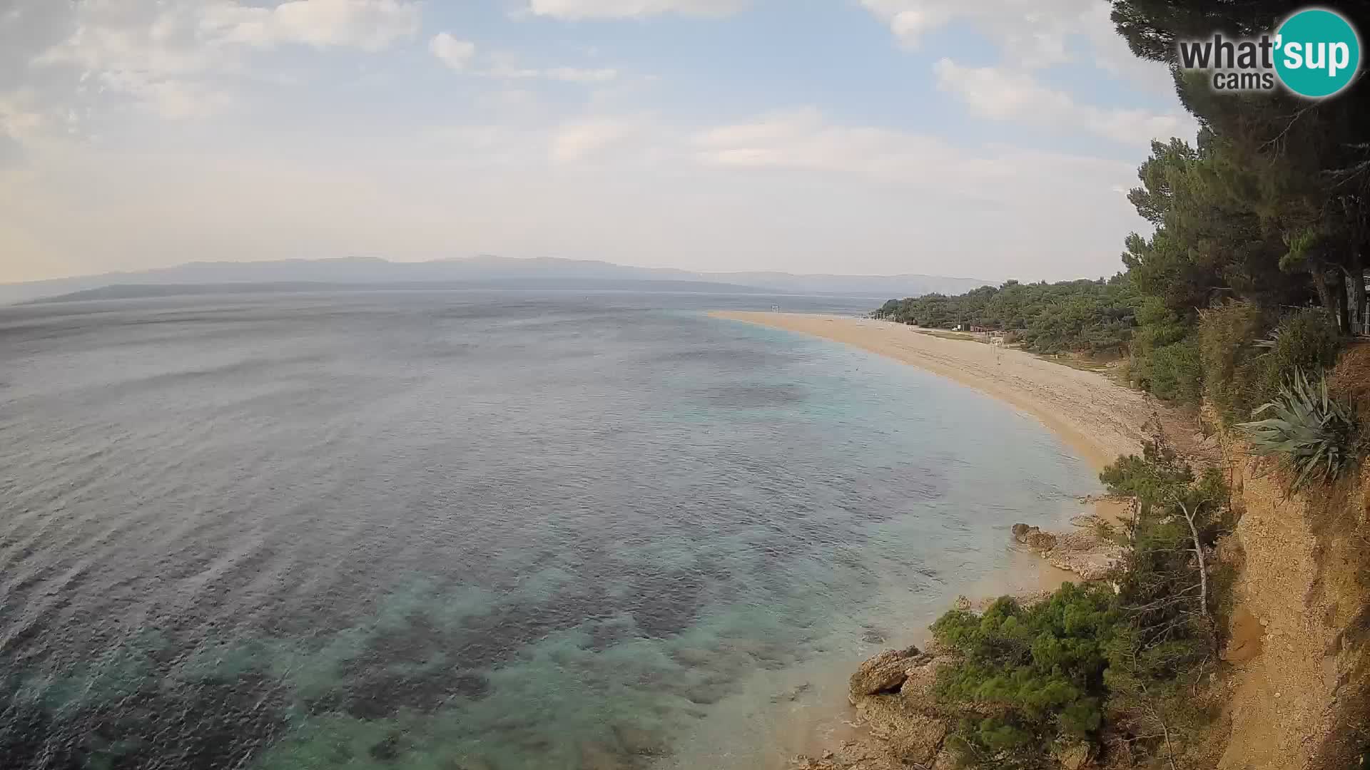 Spletna kamera Bol Zlatni Rat – Pogled v živo z otoka Brač