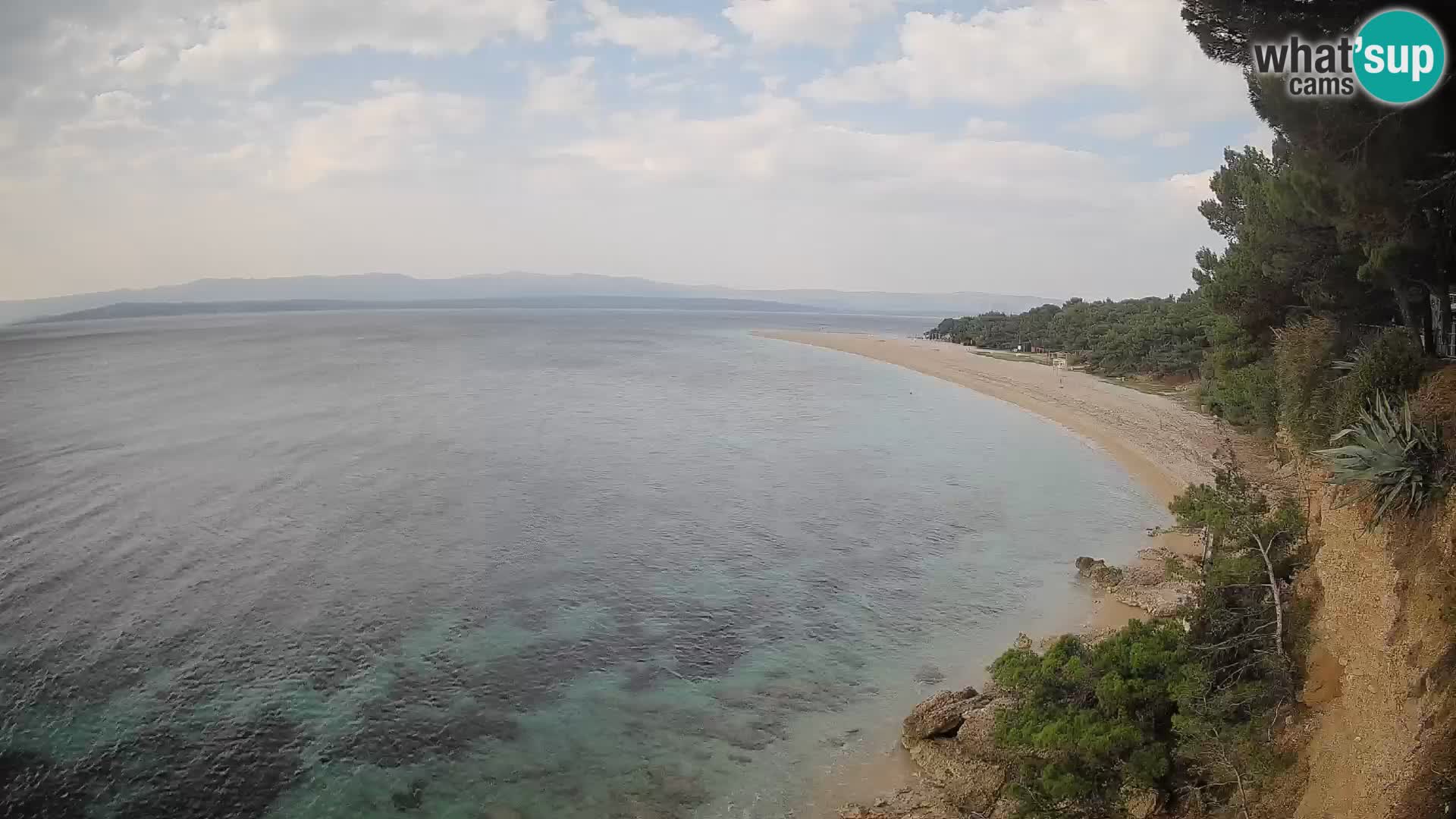 Webcam Bol Zlatni Rat – Vista en vivo desde la isla de Brač