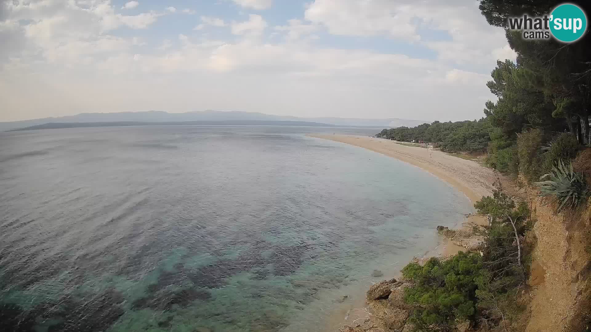 Webcam Zlatni Rat Bol – Liveblick vom berühmten Strand auf Brač