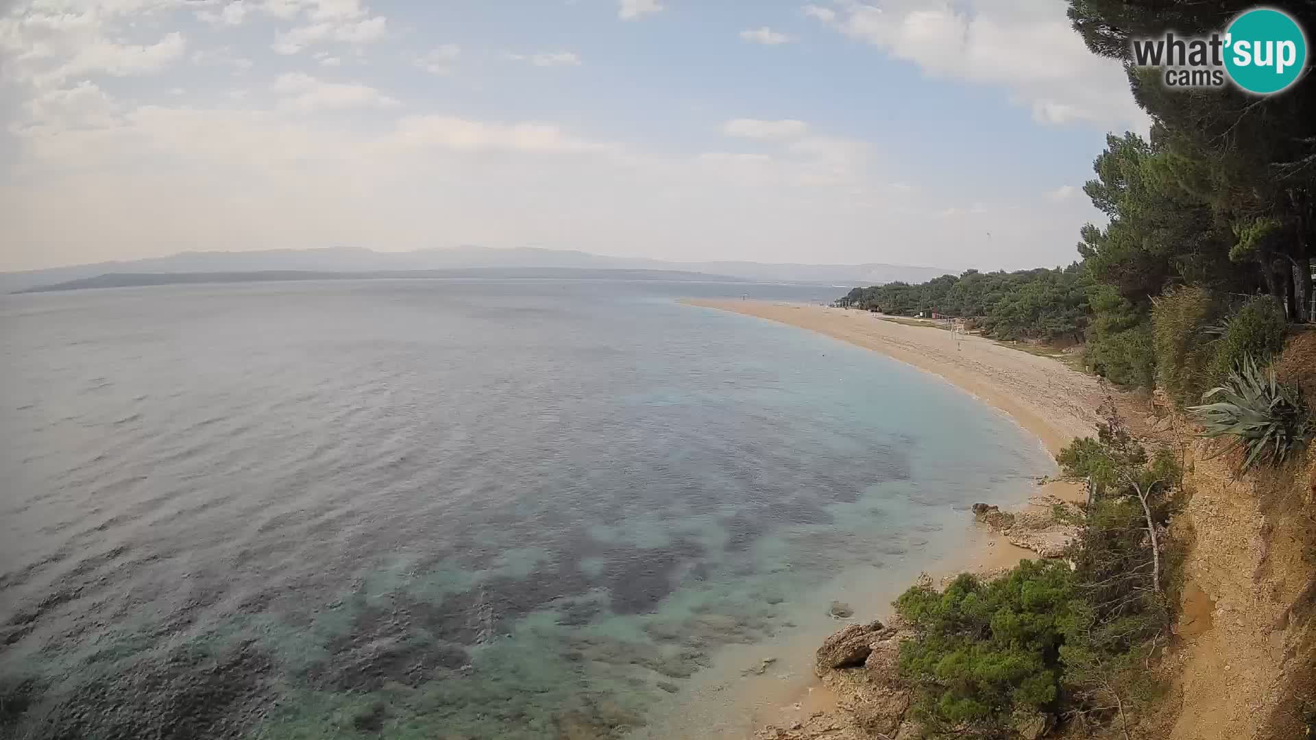 Webcam Zlatni Rat Bol – Liveblick vom berühmten Strand auf Brač
