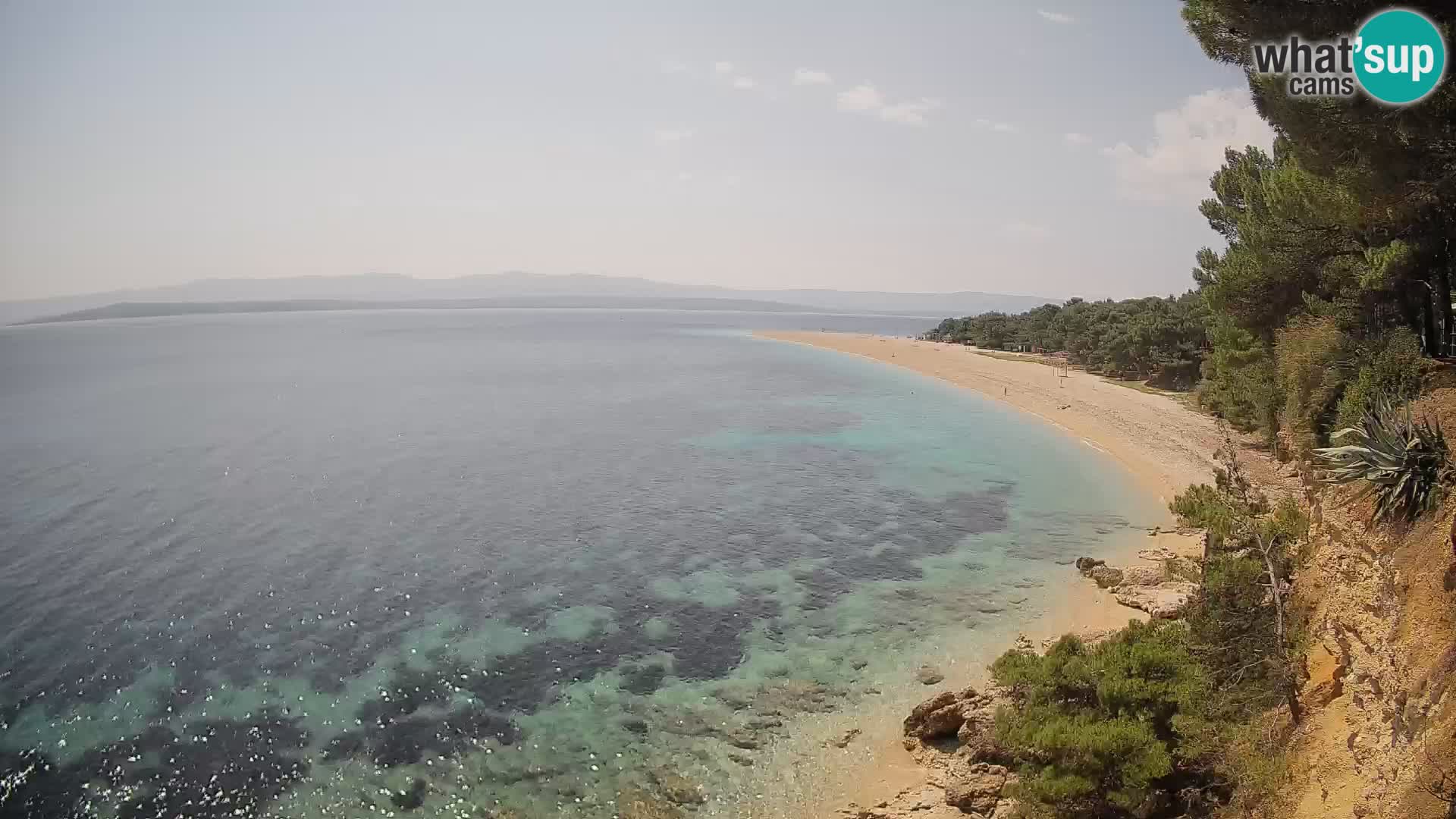 Webcam Zlatni Rat Bol – Liveblick vom berühmten Strand auf Brač