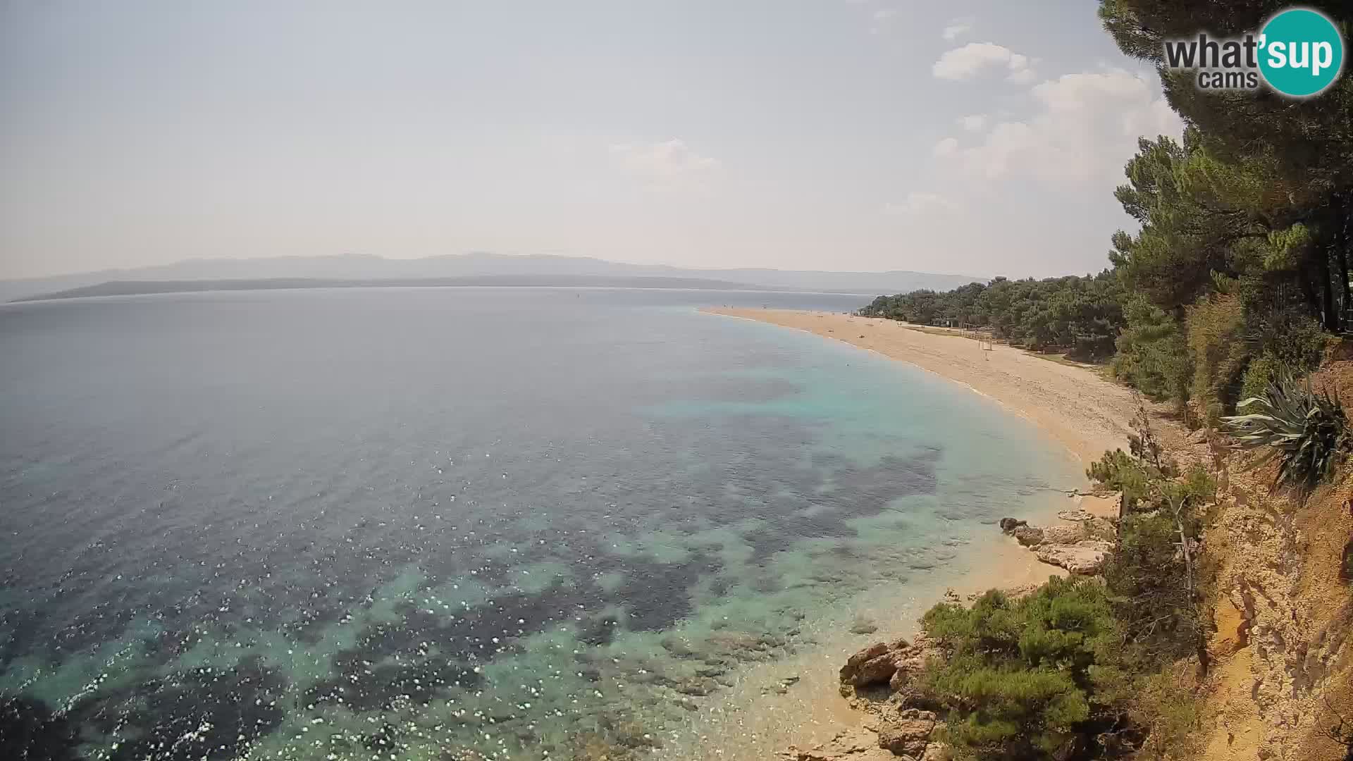 Webcam Bol Zlatni Rat – Vista en vivo desde la isla de Brač