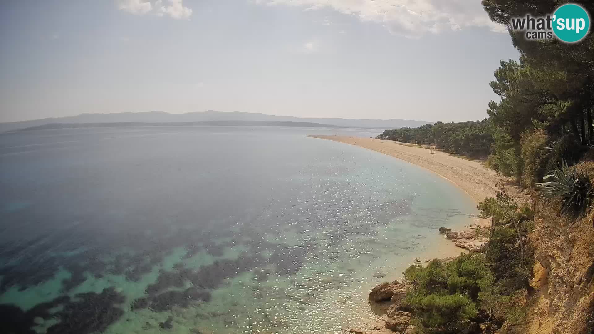 Webcam Zlatni Rat Bol – Liveblick vom berühmten Strand auf Brač