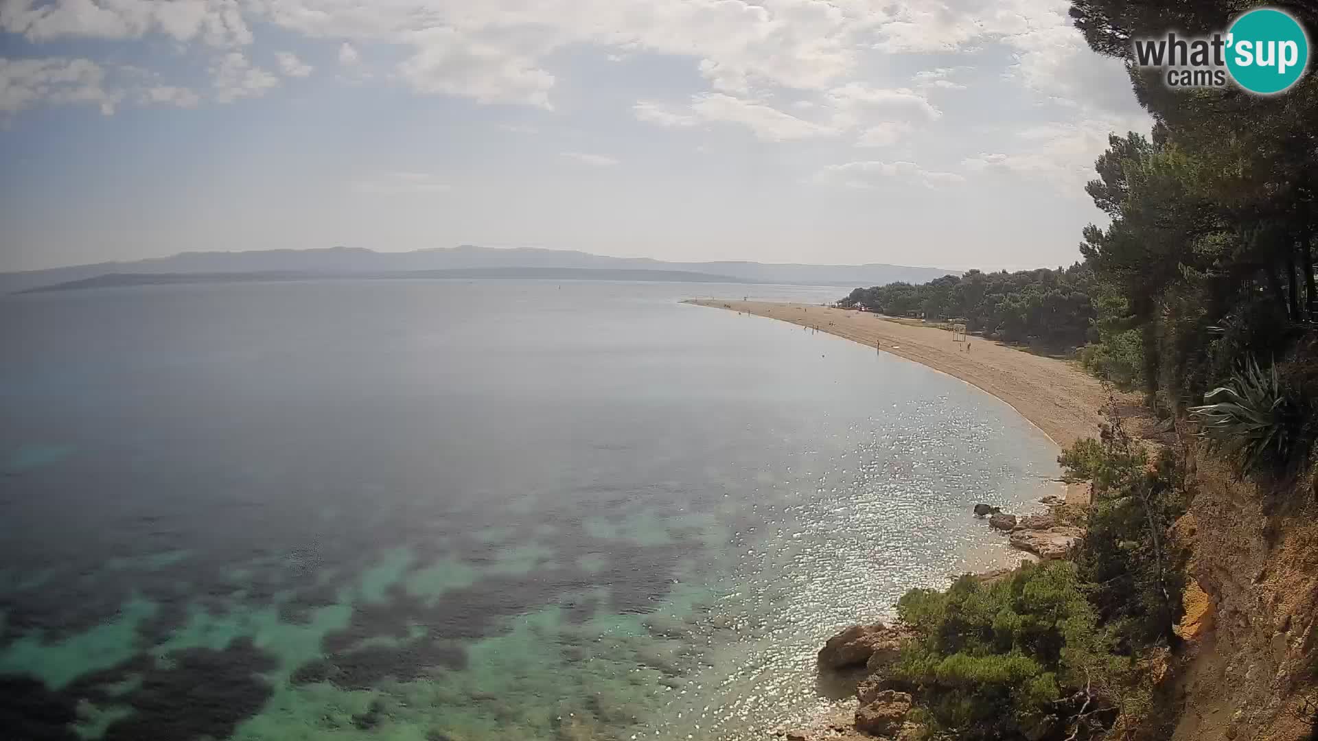 Webcam Bol Zlatni Rat – Vista en vivo desde la isla de Brač