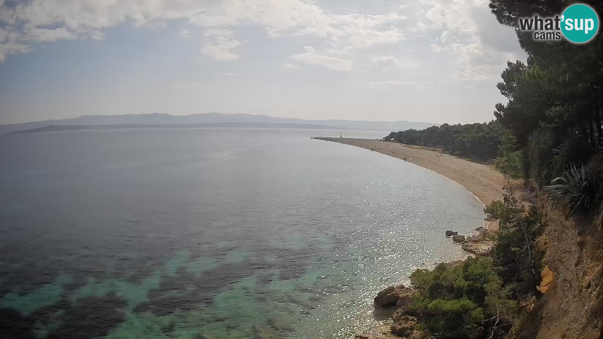 Webcam Bol Zlatni Rat – Vista en vivo desde la isla de Brač