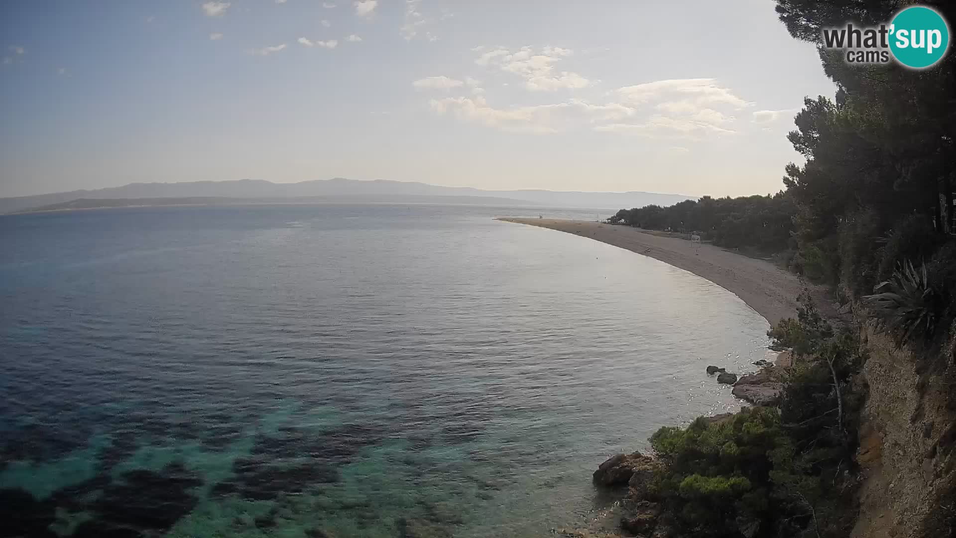 Webcam Zlatni Rat Bol – Liveblick vom berühmten Strand auf Brač