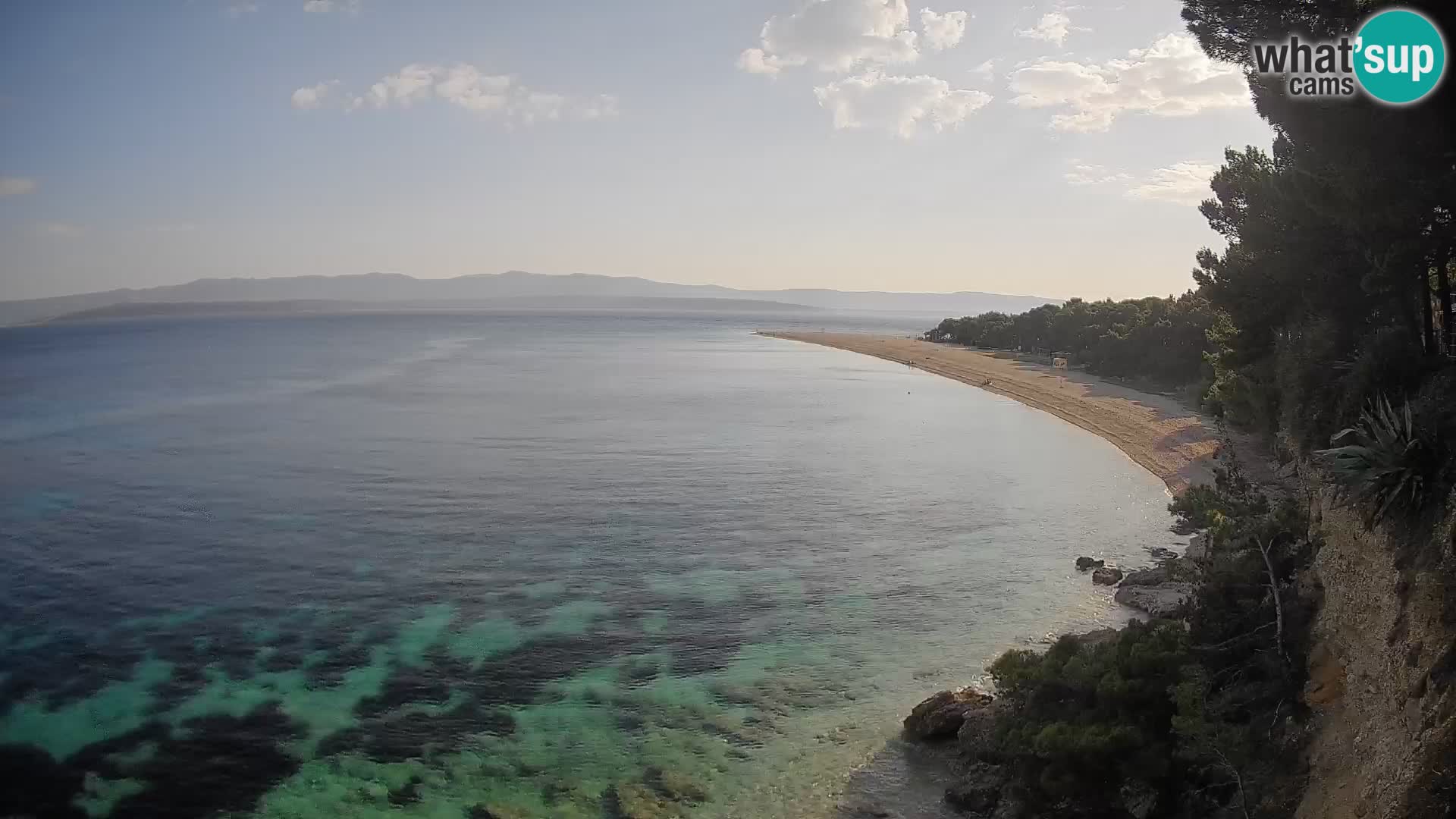 Webcam Zlatni Rat Bol – Liveblick vom berühmten Strand auf Brač