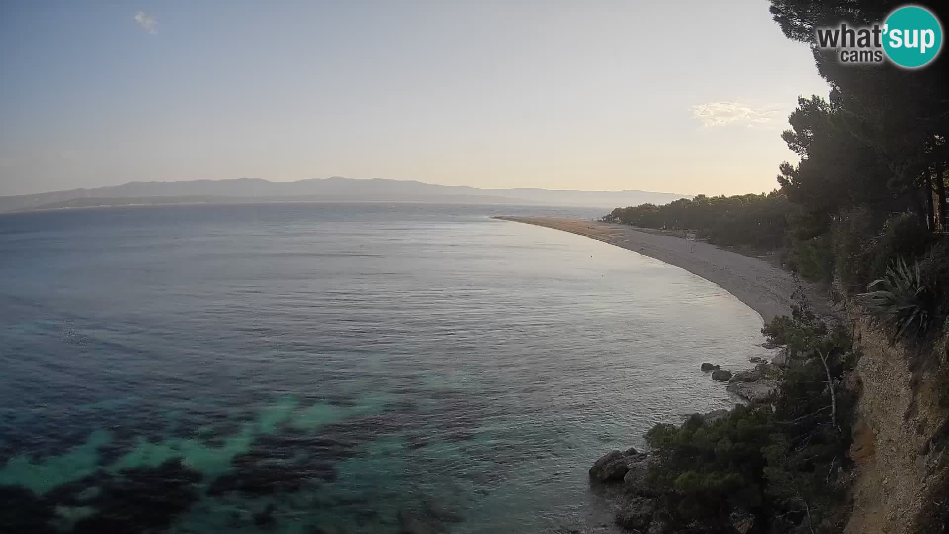 Webcam Zlatni Rat Bol – Liveblick vom berühmten Strand auf Brač