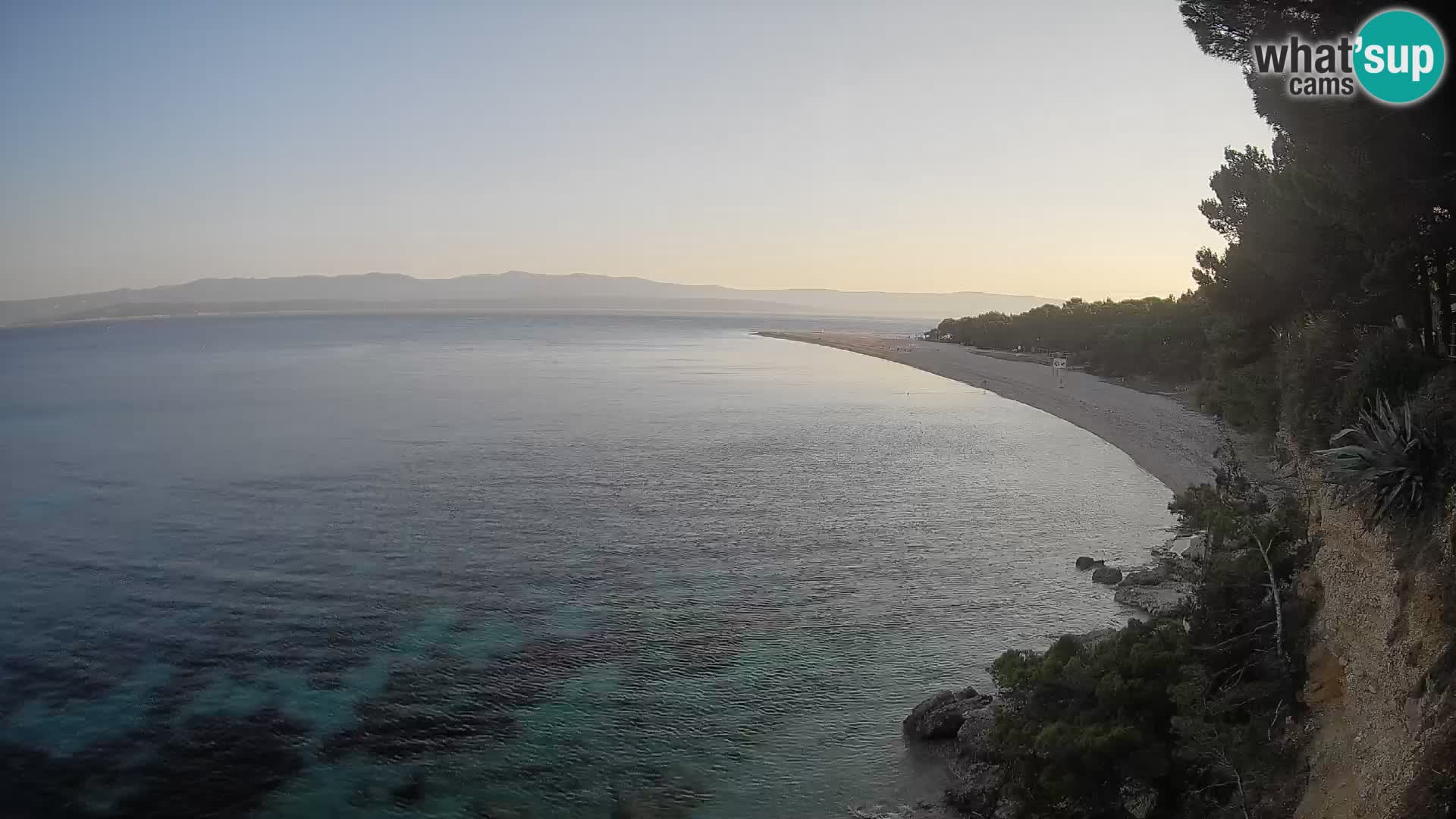 Webcam Zlatni Rat Bol – Liveblick vom berühmten Strand auf Brač