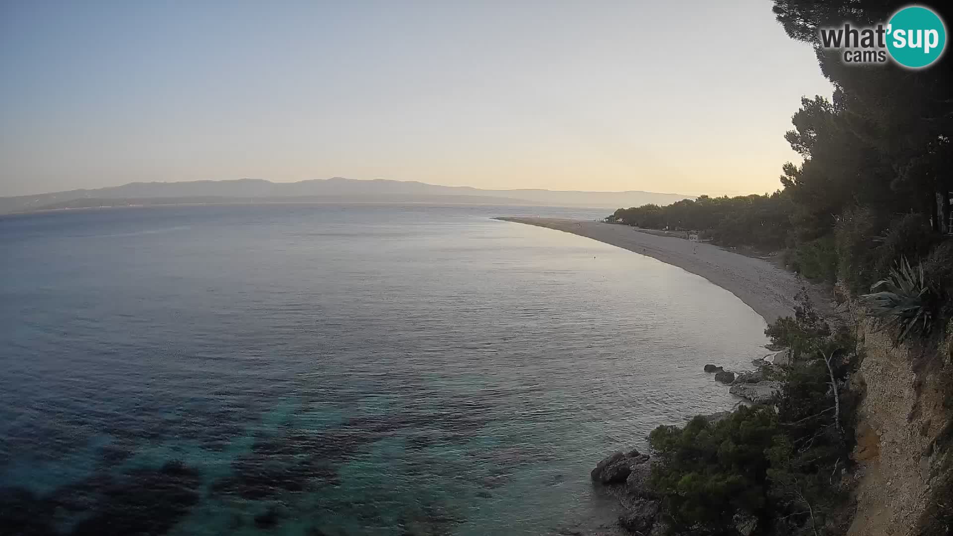 Webcam Zlatni Rat Bol – Liveblick vom berühmten Strand auf Brač