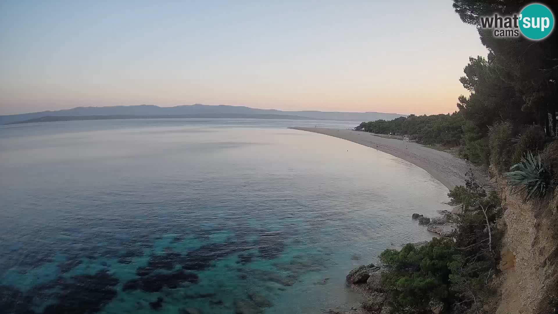 Webcam Zlatni Rat Bol – Liveblick vom berühmten Strand auf Brač