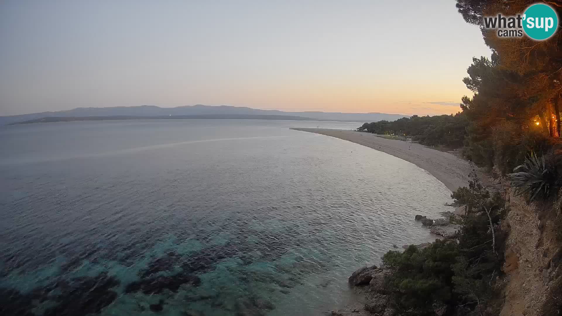 Webcam Zlatni Rat Bol – Liveblick vom berühmten Strand auf Brač