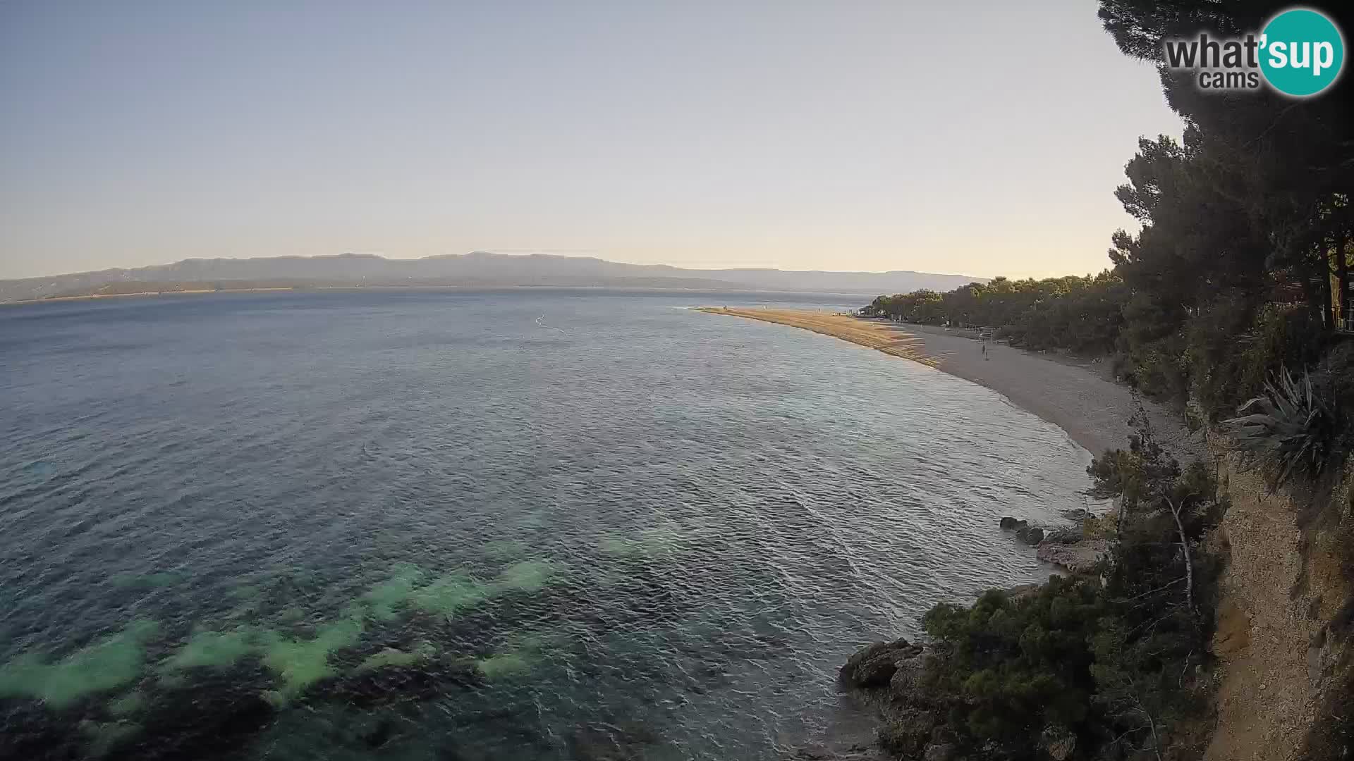 Webcam Bol Zlatni Rat – Vista en vivo desde la isla de Brač