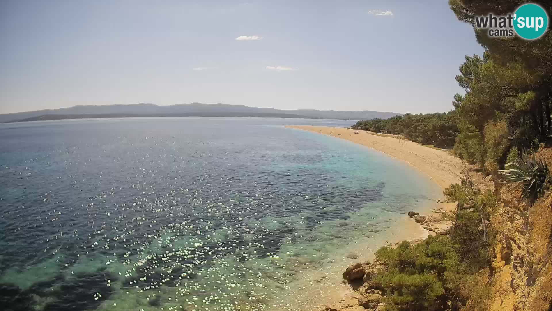 Spletna kamera Bol Zlatni Rat – Pogled v živo z otoka Brač