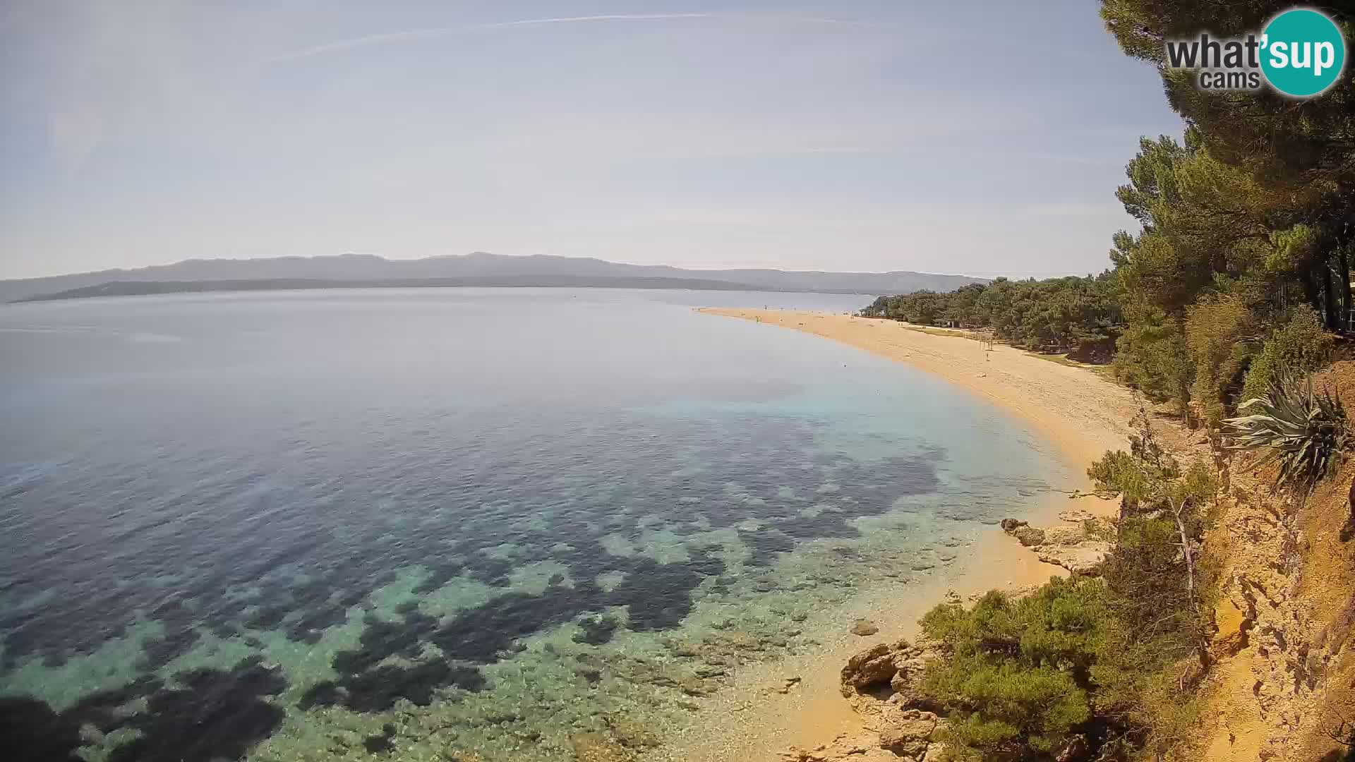Webcam Zlatni Rat Bol – Liveblick vom berühmten Strand auf Brač