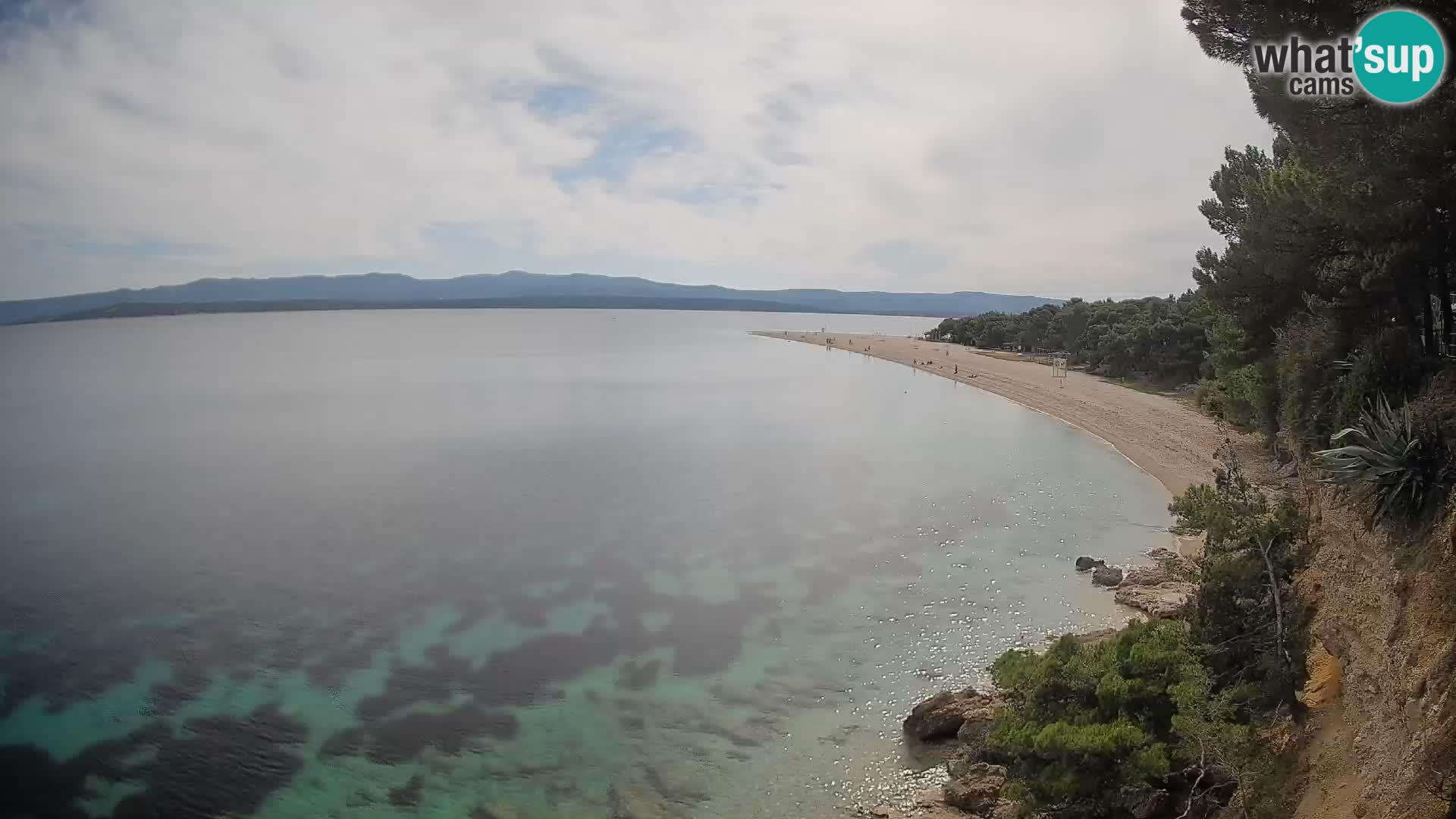 Webcam Zlatni Rat Bol – Liveblick vom berühmten Strand auf Brač
