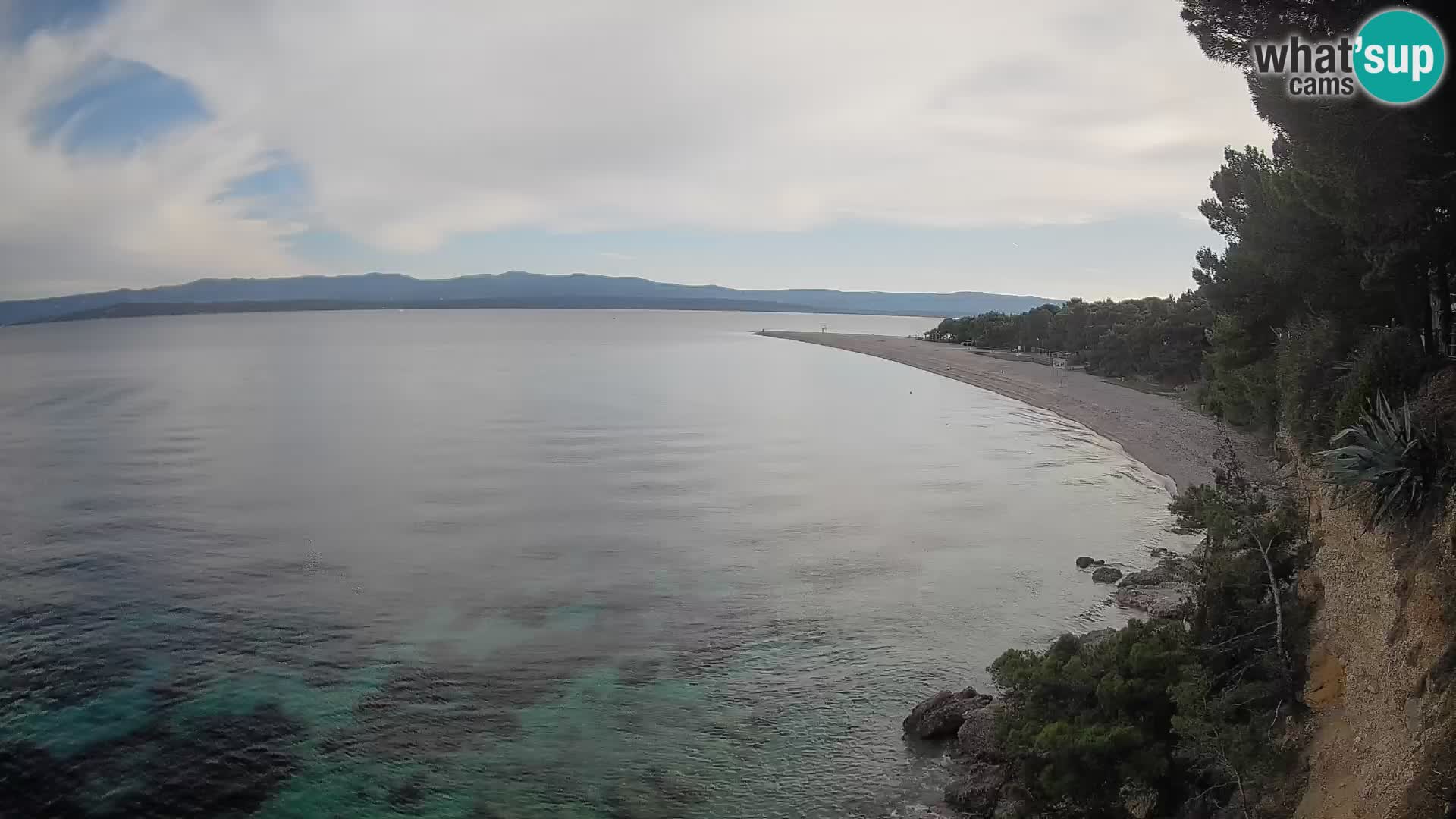 Webcam Zlatni Rat Bol – Liveblick vom berühmten Strand auf Brač