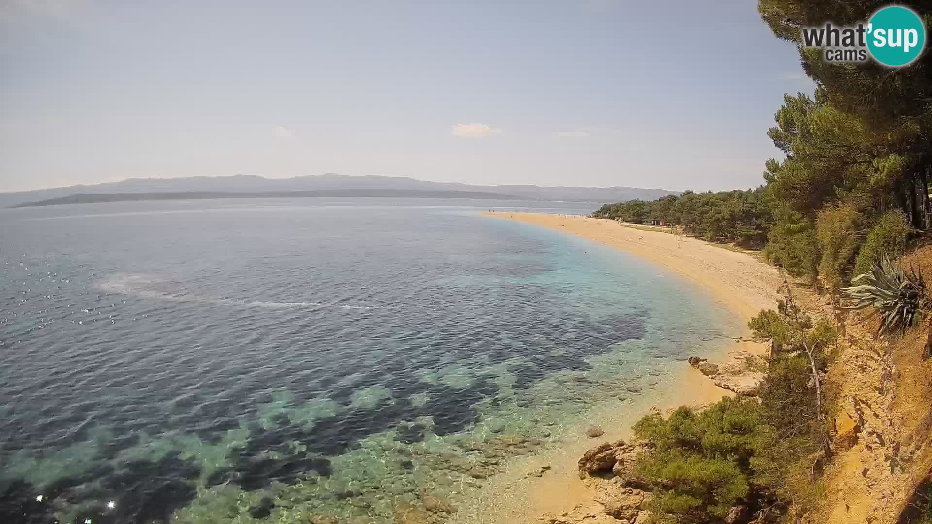 Webcam Zlatni Rat Bol – Liveblick vom berühmten Strand auf Brač