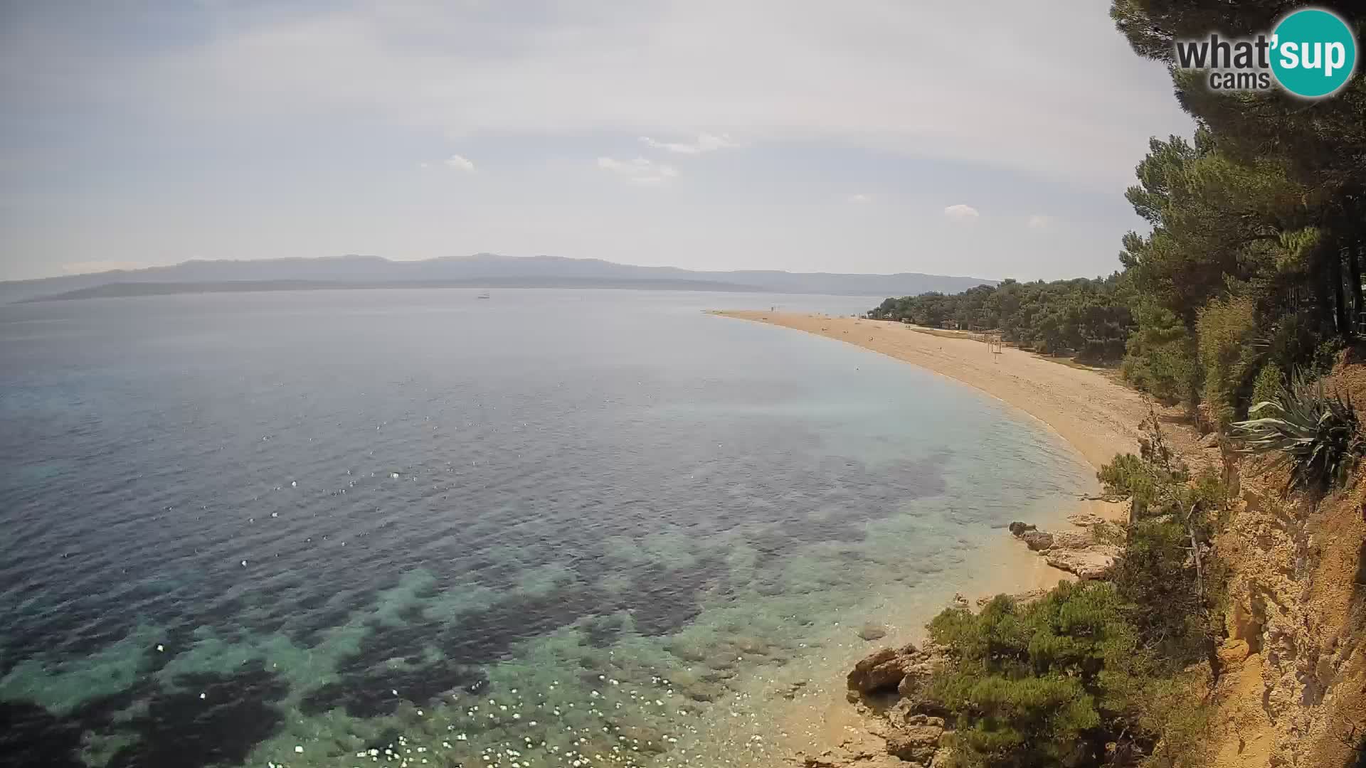 Webcam Bol Zlatni Rat – Vista en vivo desde la isla de Brač