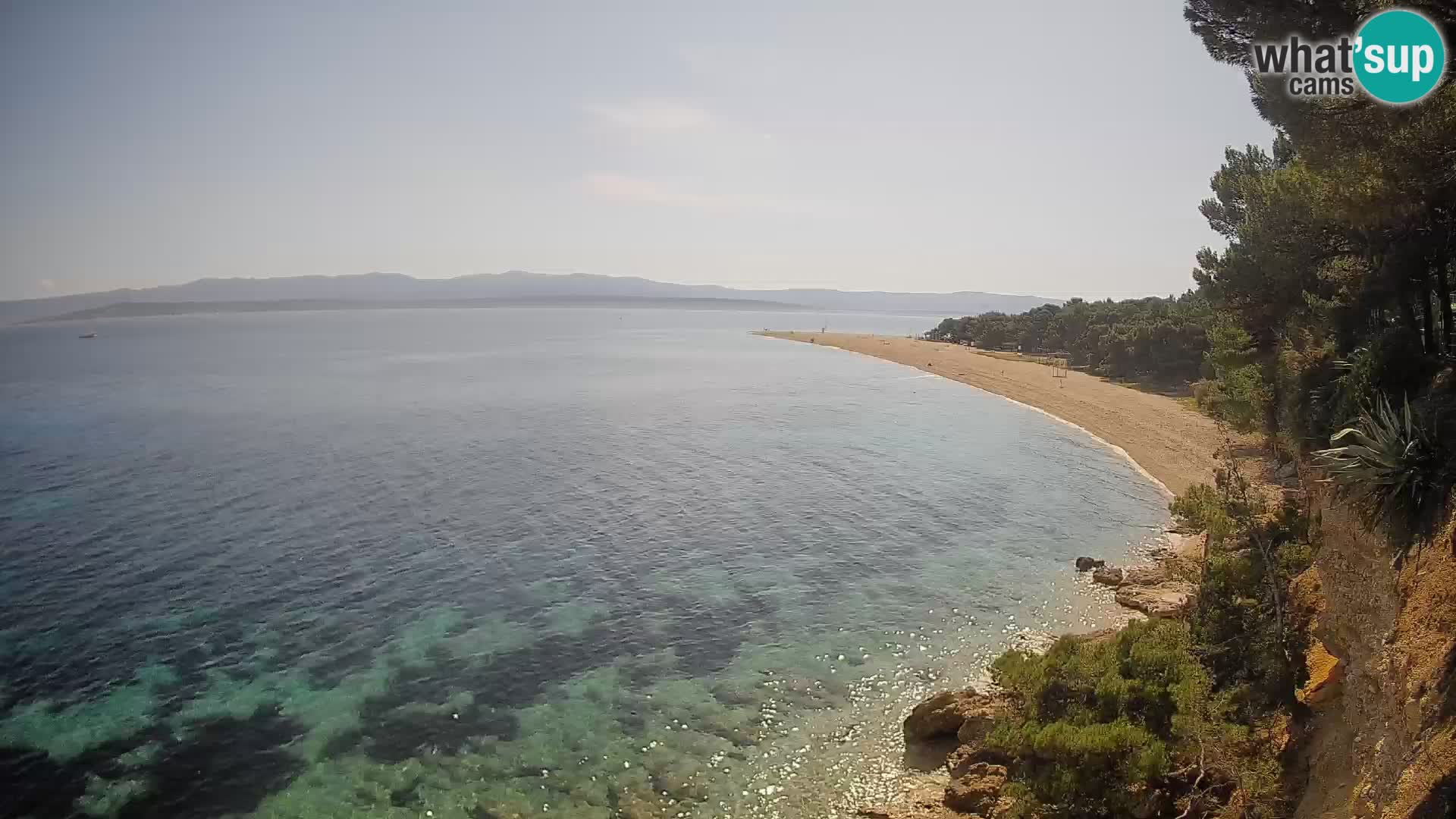 Webcam Zlatni Rat Bol – Liveblick vom berühmten Strand auf Brač