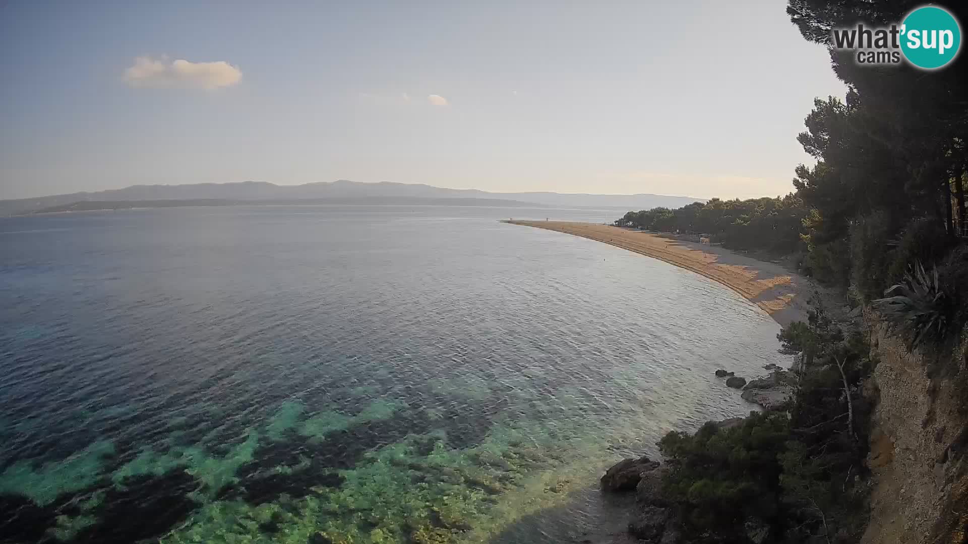 Webcam Bol Zlatni Rat – Vista en vivo desde la isla de Brač