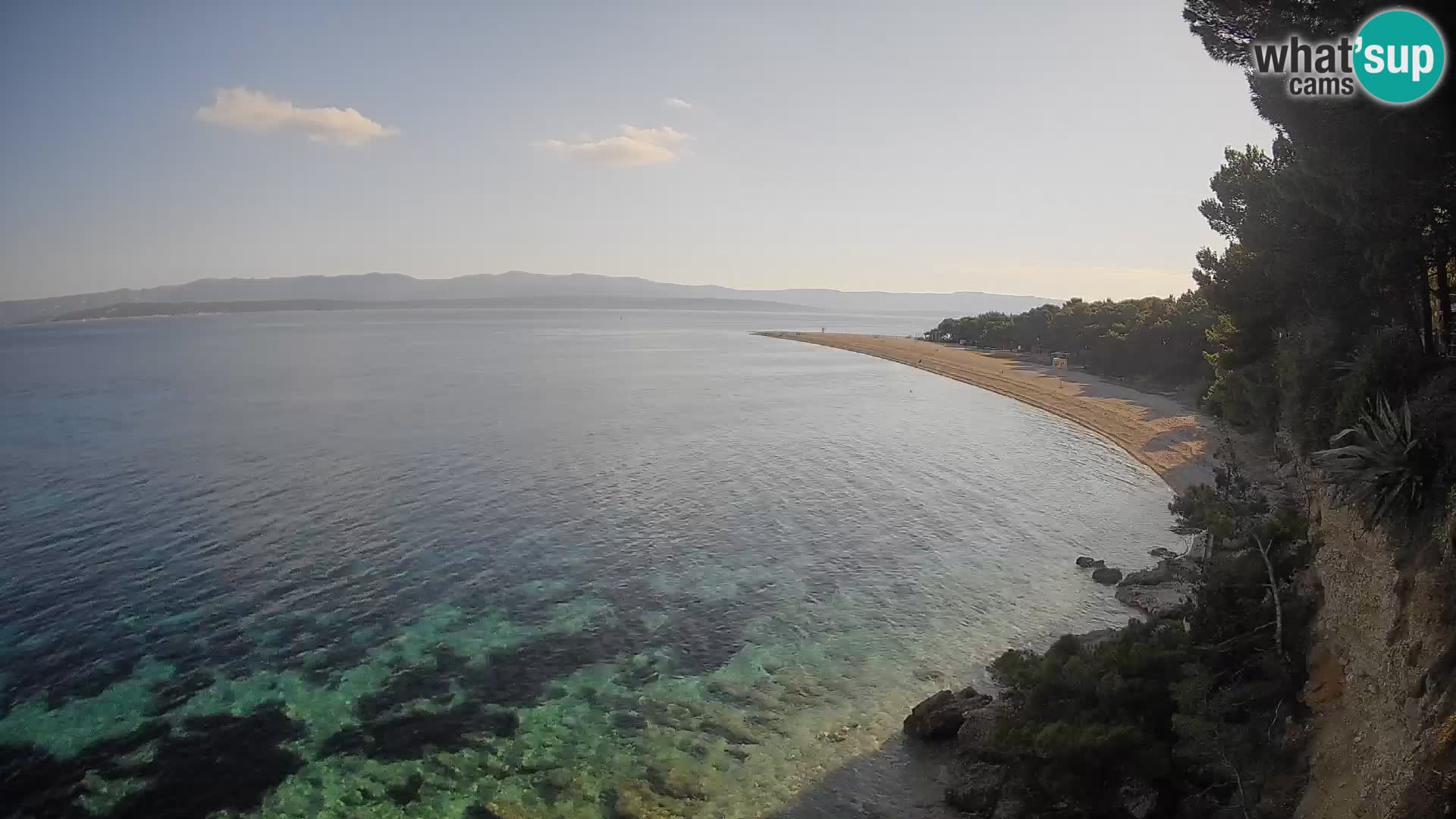 Webcam Zlatni Rat Bol – Liveblick vom berühmten Strand auf Brač