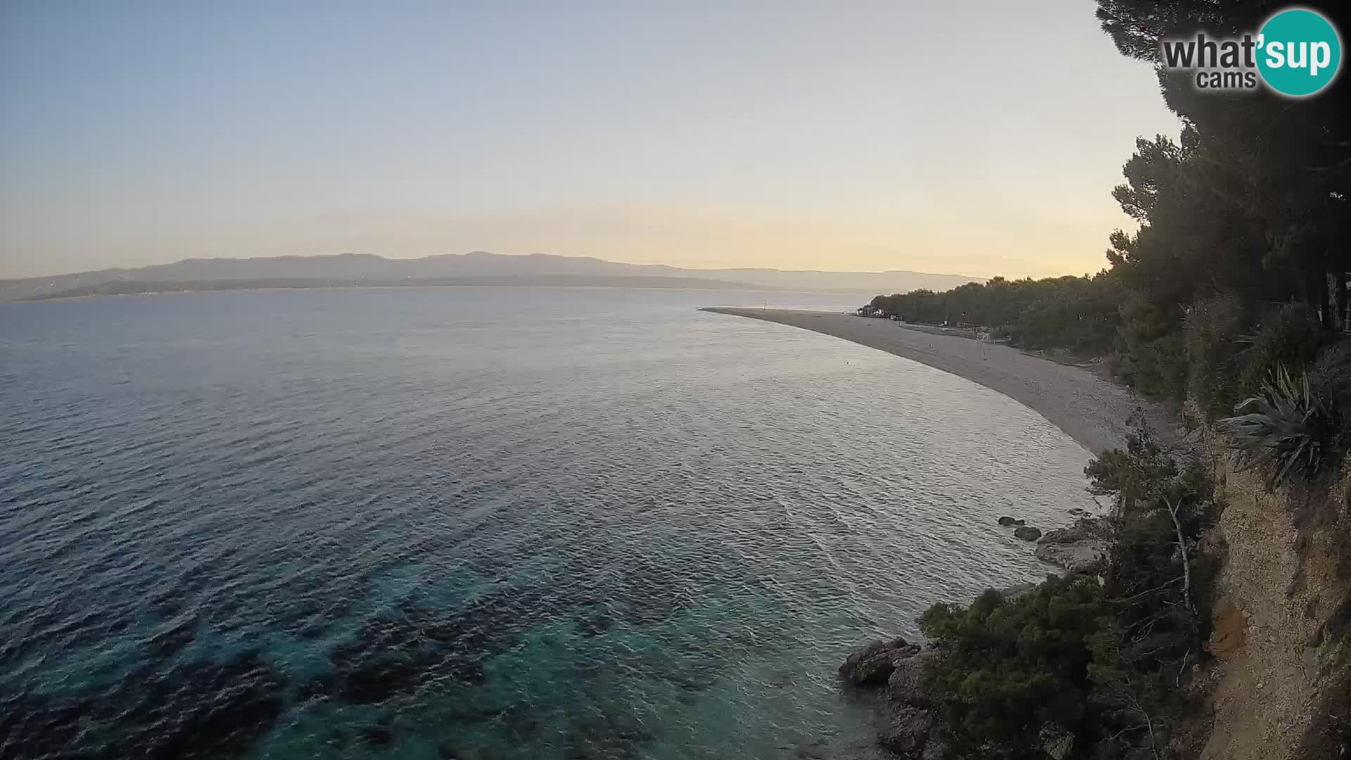 Webcam Bol Zlatni Rat – Vista en vivo desde la isla de Brač