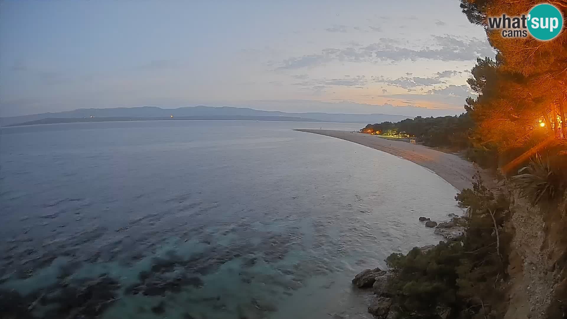 Webcam Zlatni Rat Bol – Liveblick vom berühmten Strand auf Brač