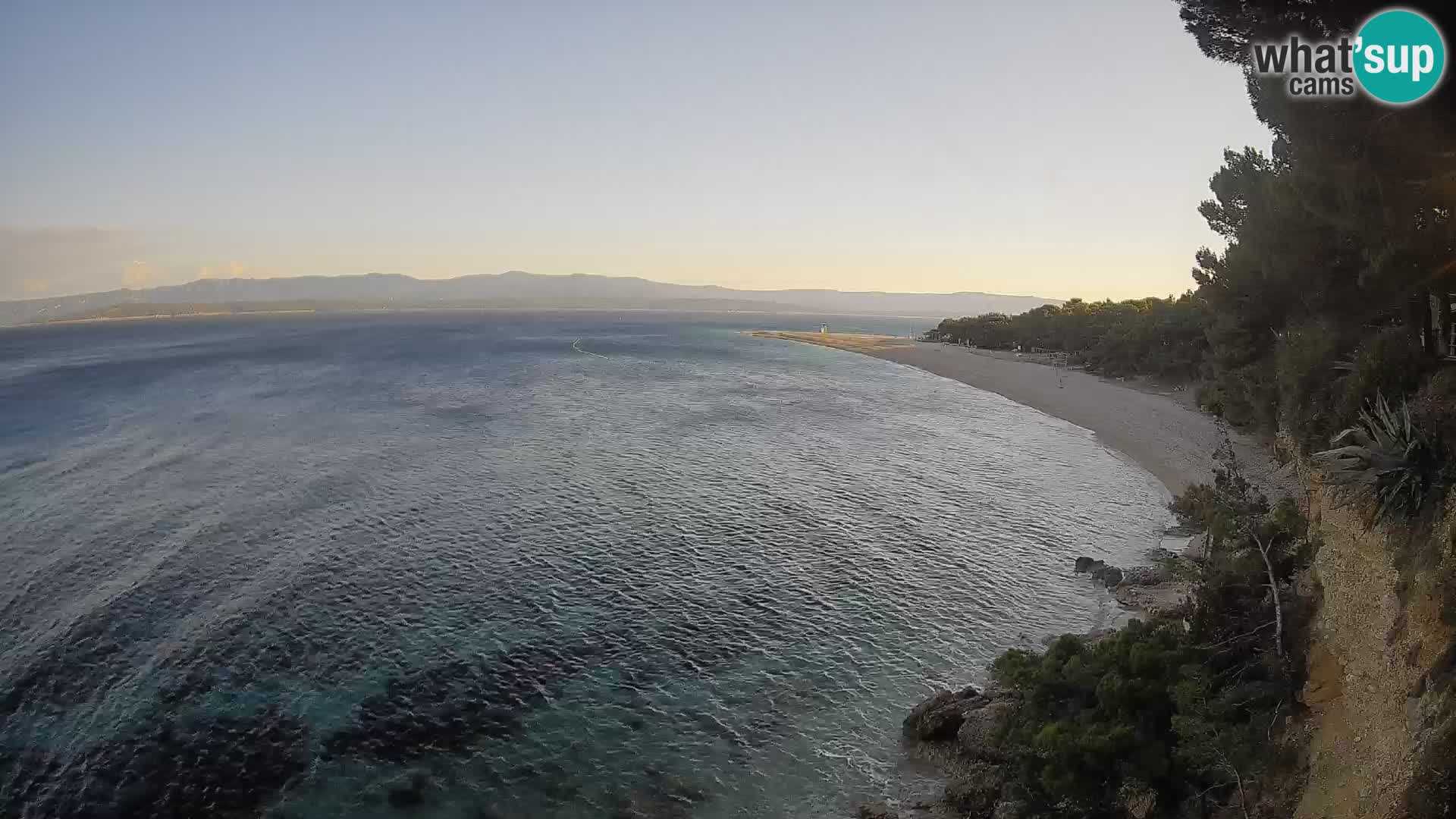 Webcam Zlatni Rat Bol – Liveblick vom berühmten Strand auf Brač