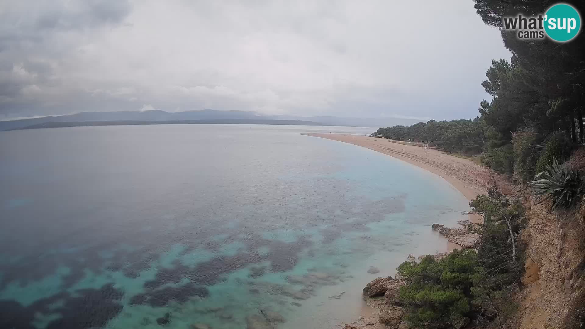 Webcam Zlatni Rat Bol – Liveblick vom berühmten Strand auf Brač