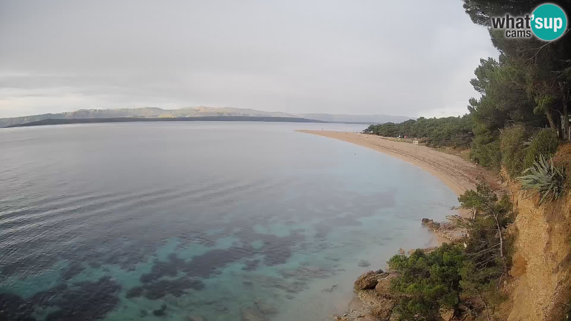 Spletna kamera Bol Zlatni Rat – Pogled v živo z otoka Brač