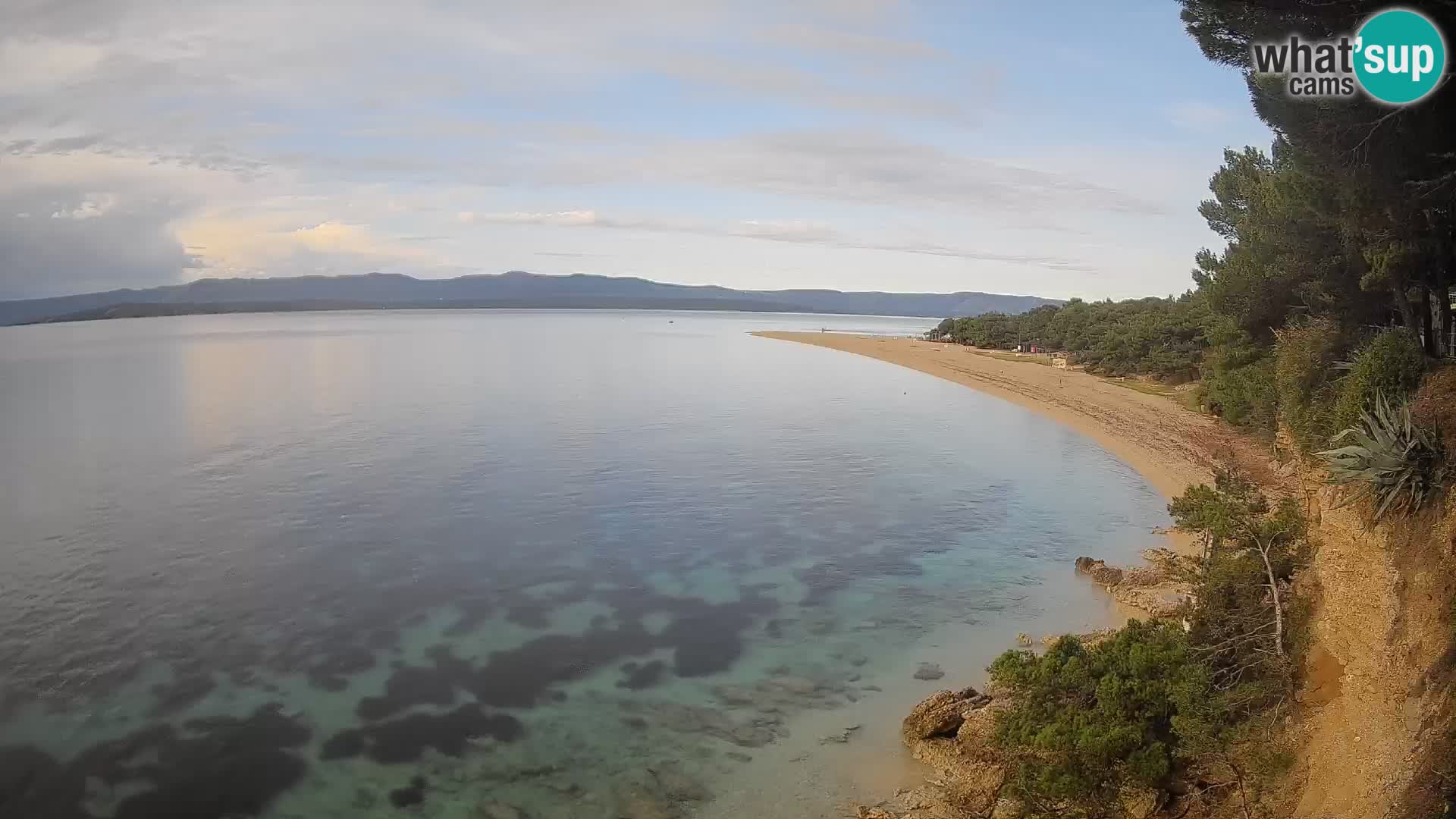Webcam Zlatni Rat Bol – Liveblick vom berühmten Strand auf Brač