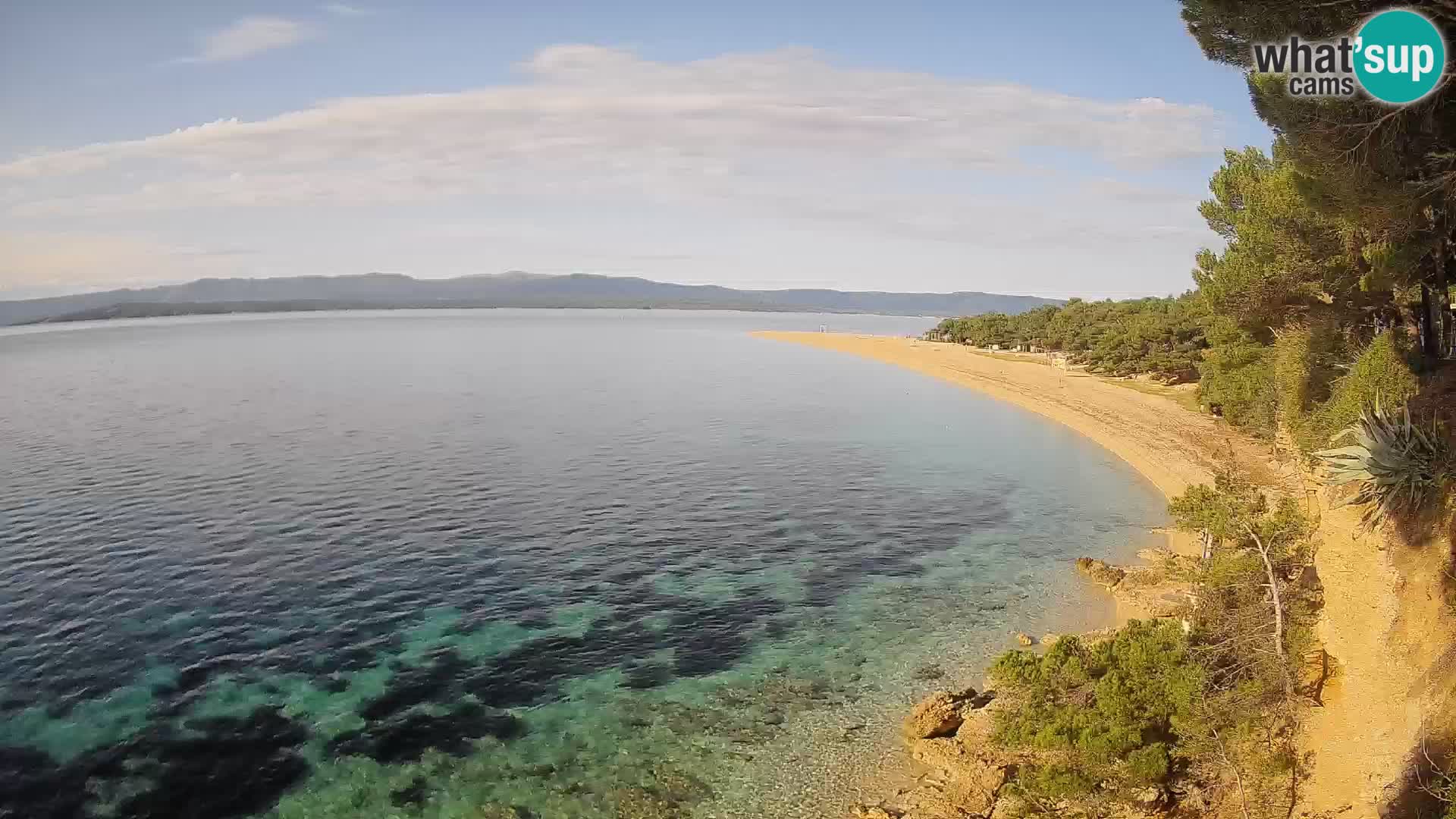 Webcam Bol Zlatni Rat – Vista en vivo desde la isla de Brač