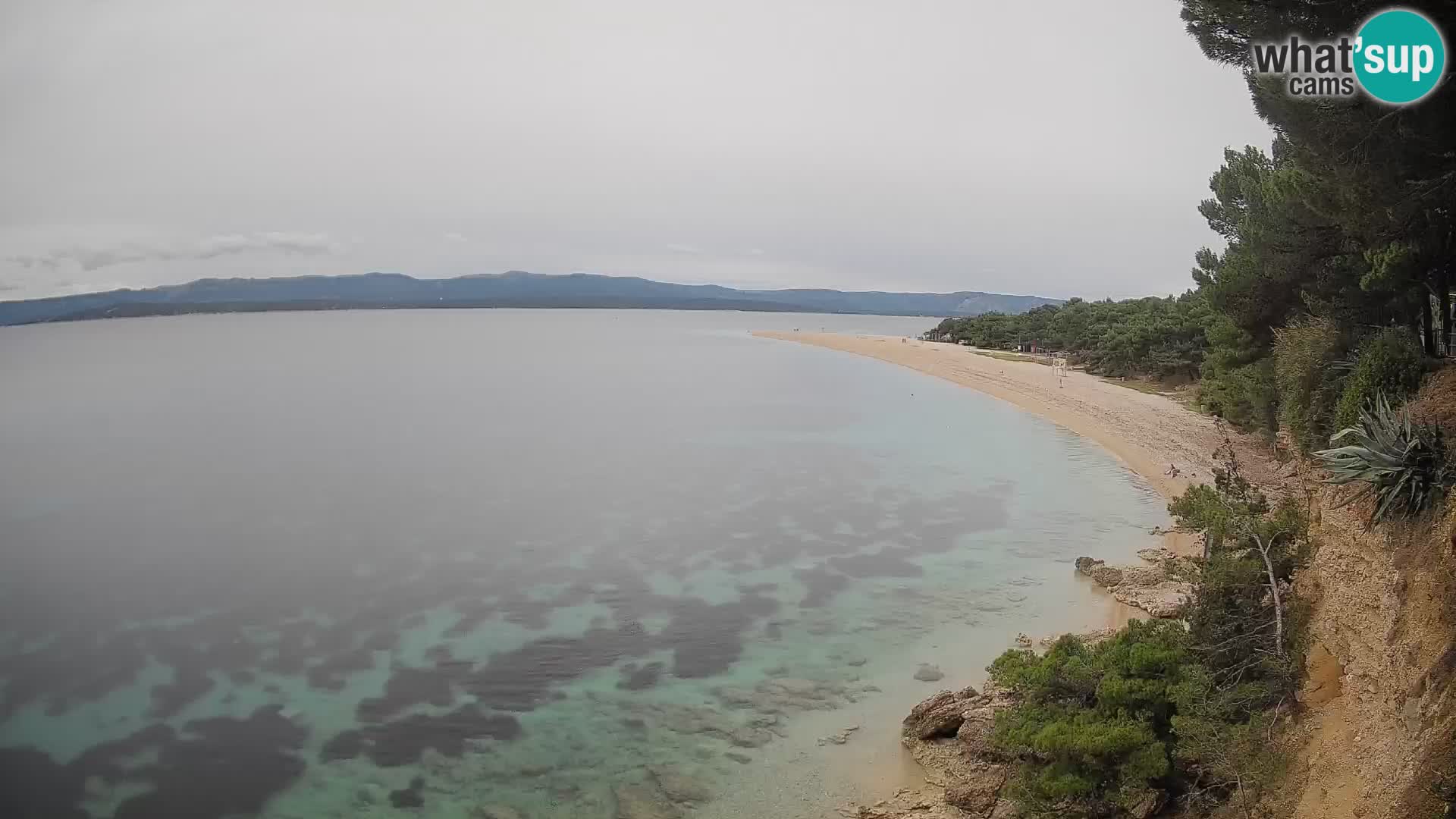 Webcam Bol Zlatni Rat – Vista en vivo desde la isla de Brač