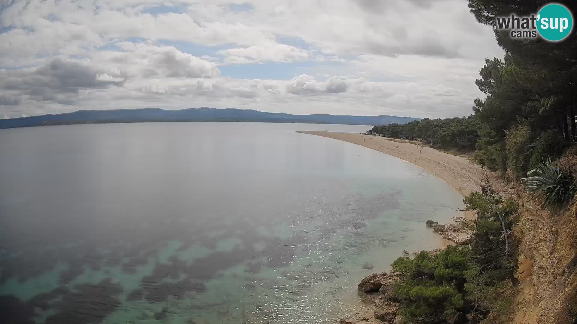Spletna kamera Bol Zlatni Rat – Pogled v živo z otoka Brač