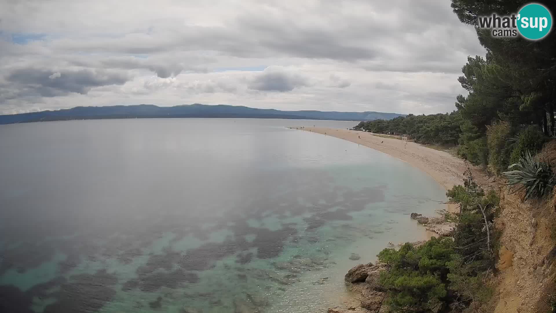 Spletna kamera Bol Zlatni Rat – Pogled v živo z otoka Brač
