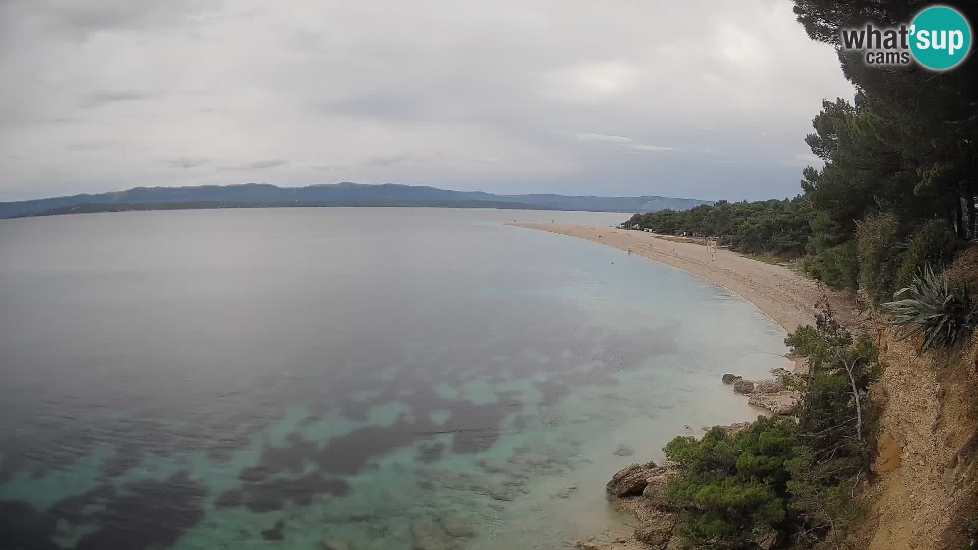 Webcam Zlatni Rat Bol – Liveblick vom berühmten Strand auf Brač