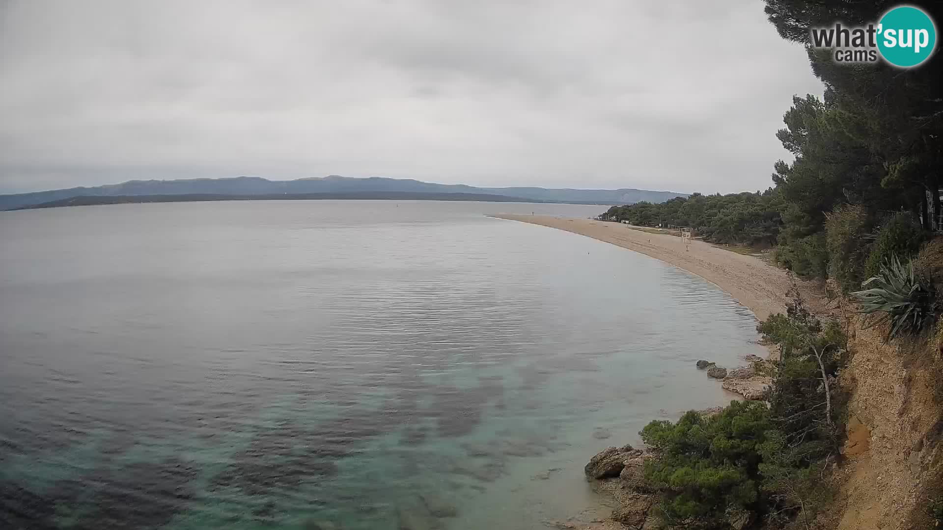 Webcam Zlatni Rat Bol – Liveblick vom berühmten Strand auf Brač
